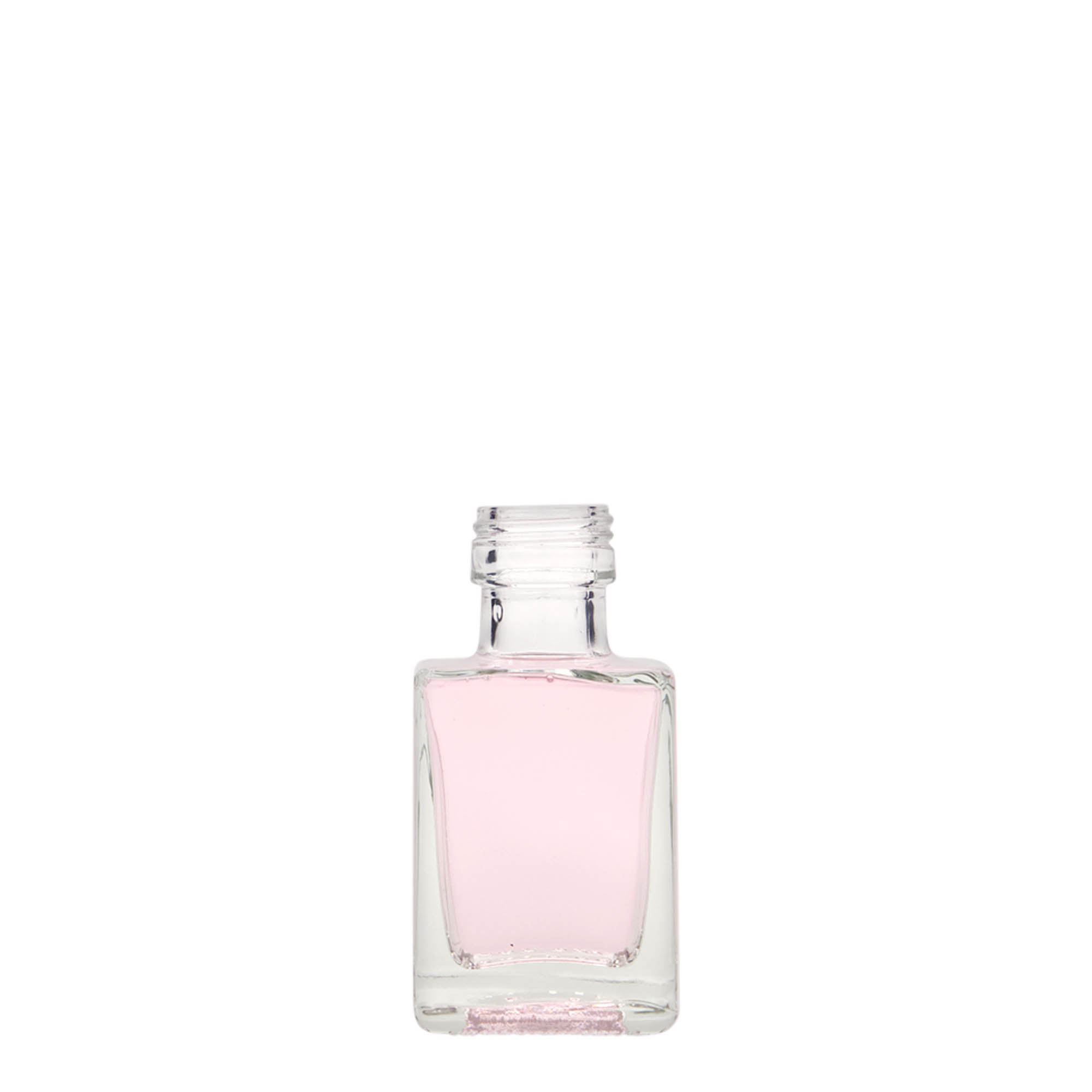 Sticlă de sticlă de 50 ml „Cube”, pătrată, gura: PP 24
