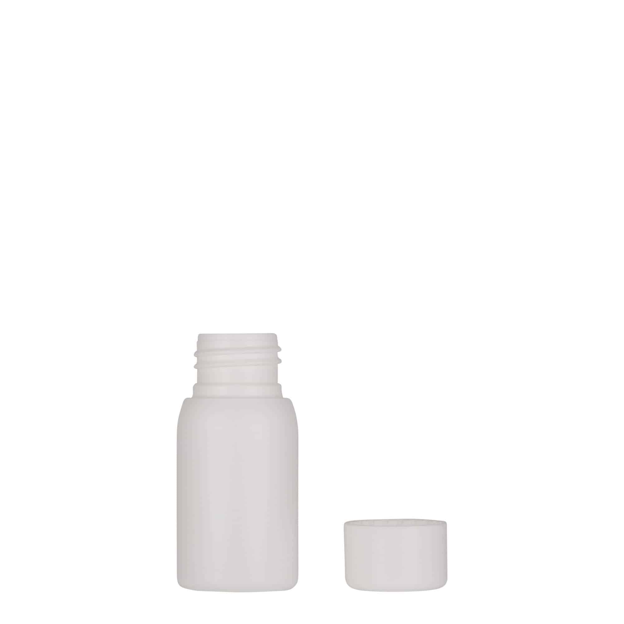 Flacon din plastic de 30 ml „Tuffy”, HDPE, alb, gât: 24/410