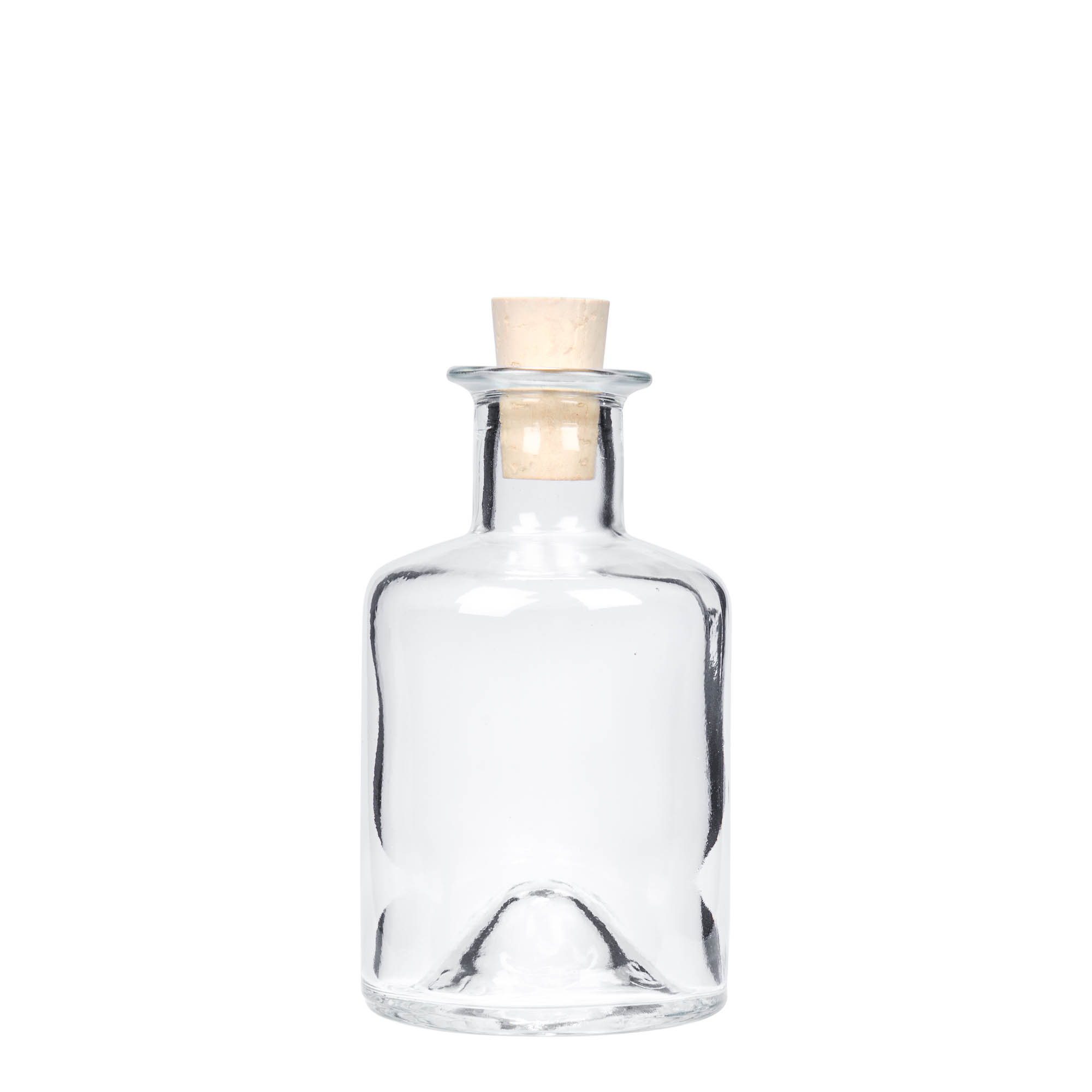 Sticlă de 200 ml pentru farmacie, gura: dop de plută
