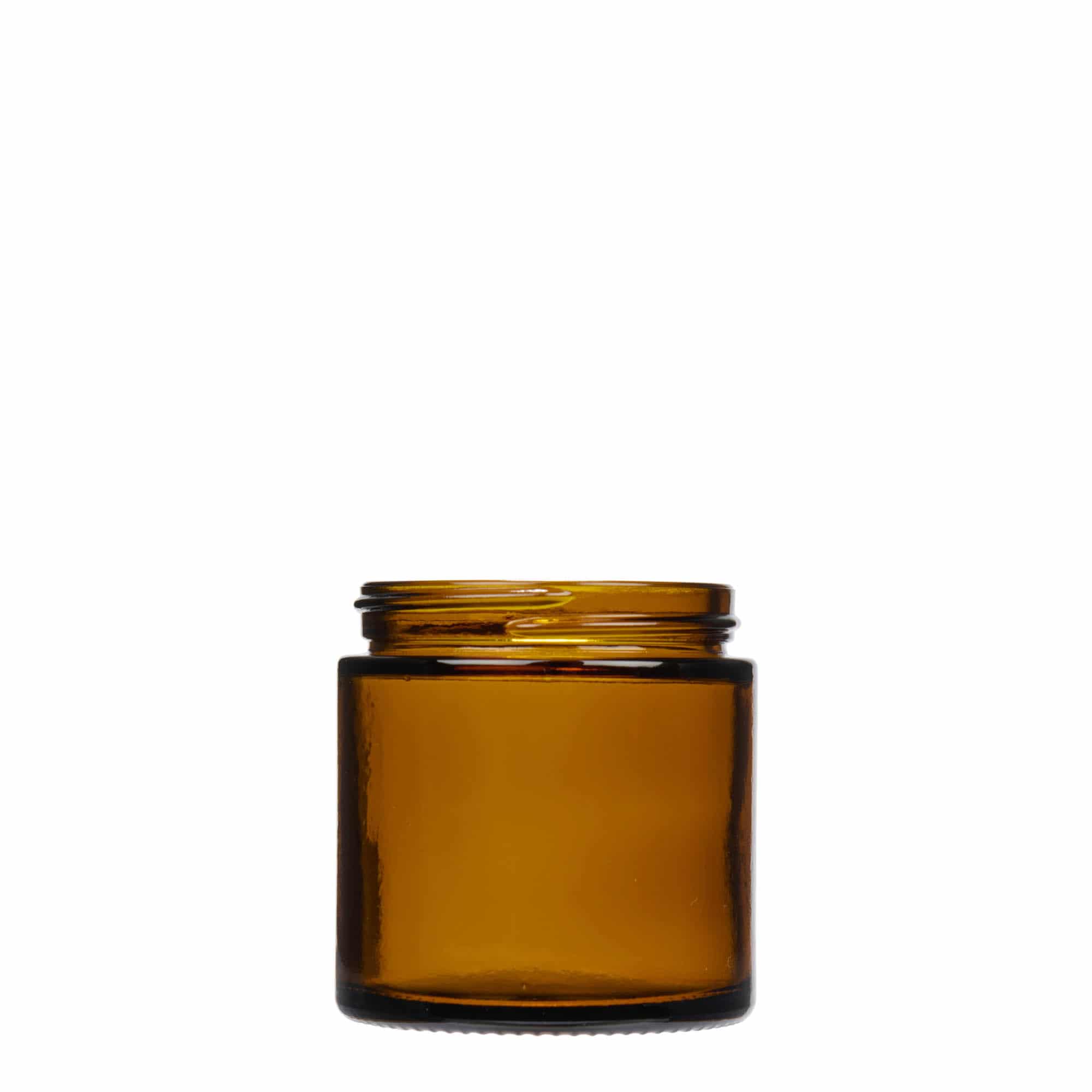120 ml borcan „Brown Line”, sticlă, maro, gura: capac cu filet