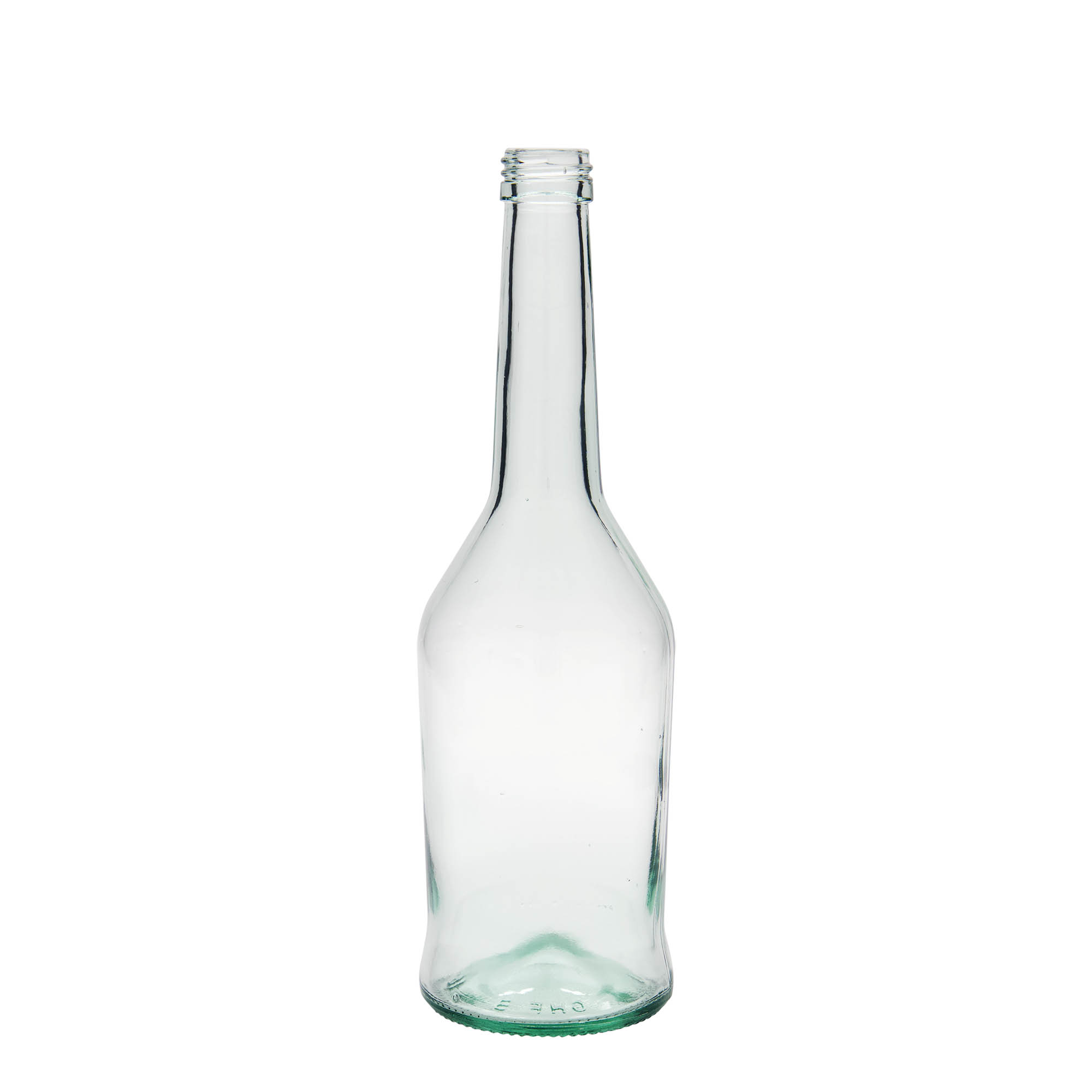 Sticlă de sticlă de 500 ml pentru băuturi spirtoase, gura: PP 28