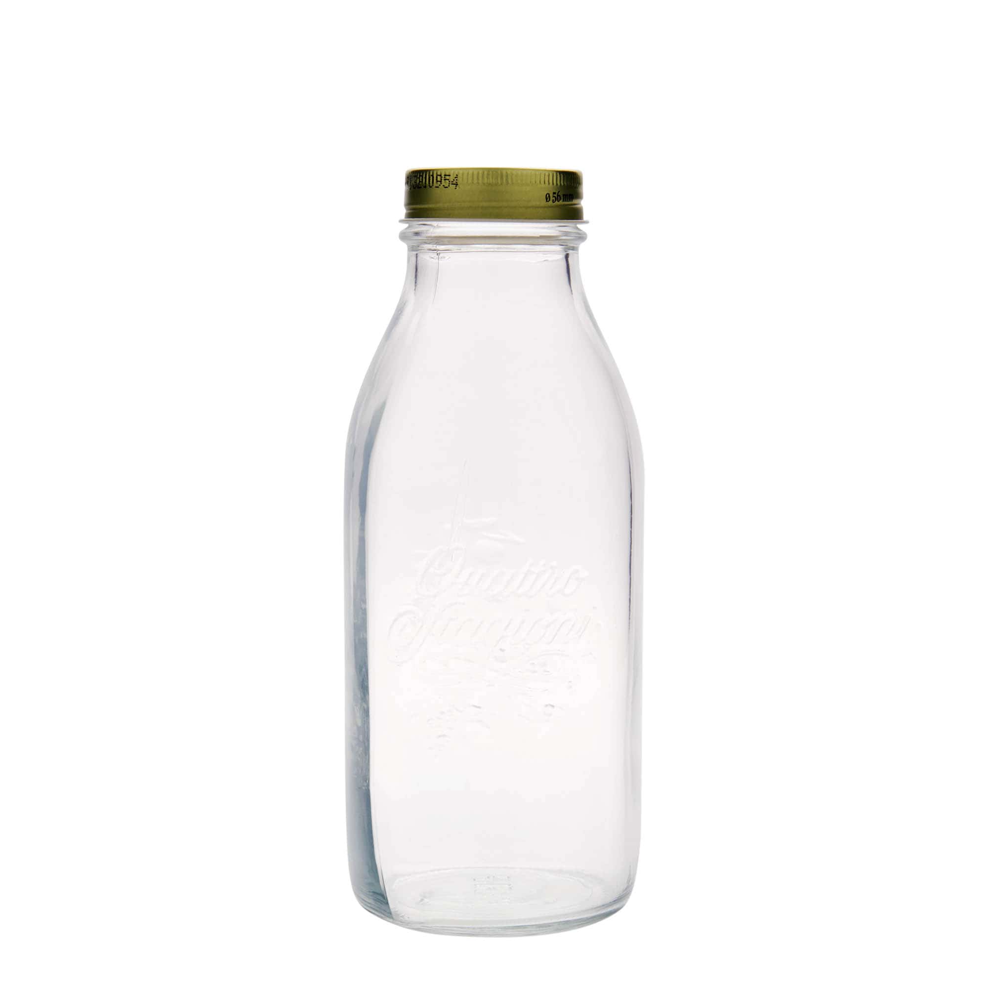 Sticlă de sticlă de 1.000 ml „Quattro Stagioni”, gura: capac cu filet