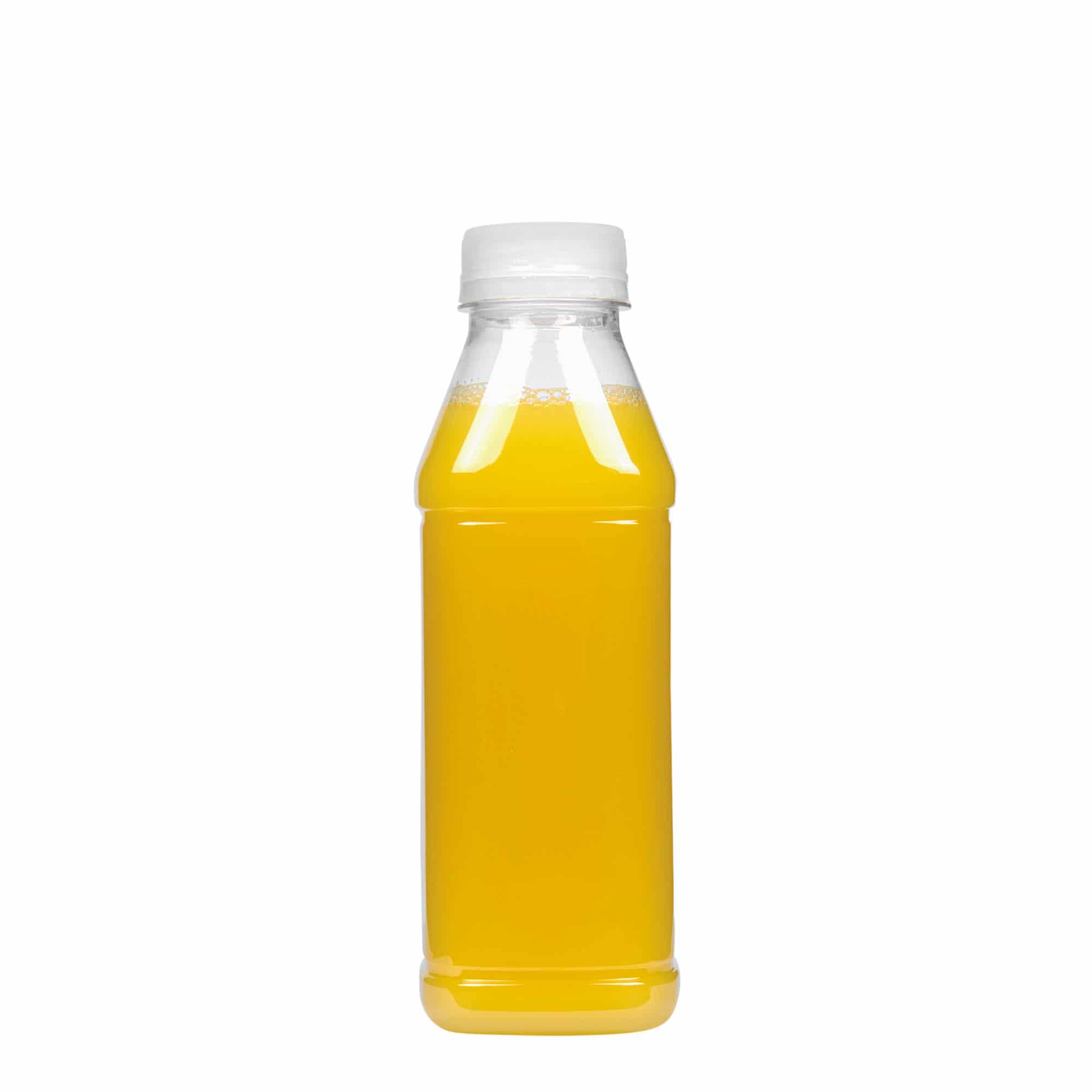 Sticlă PET 500 ml „Milk and Juice Carré”, pătrată, plastic, gura: 38 mm