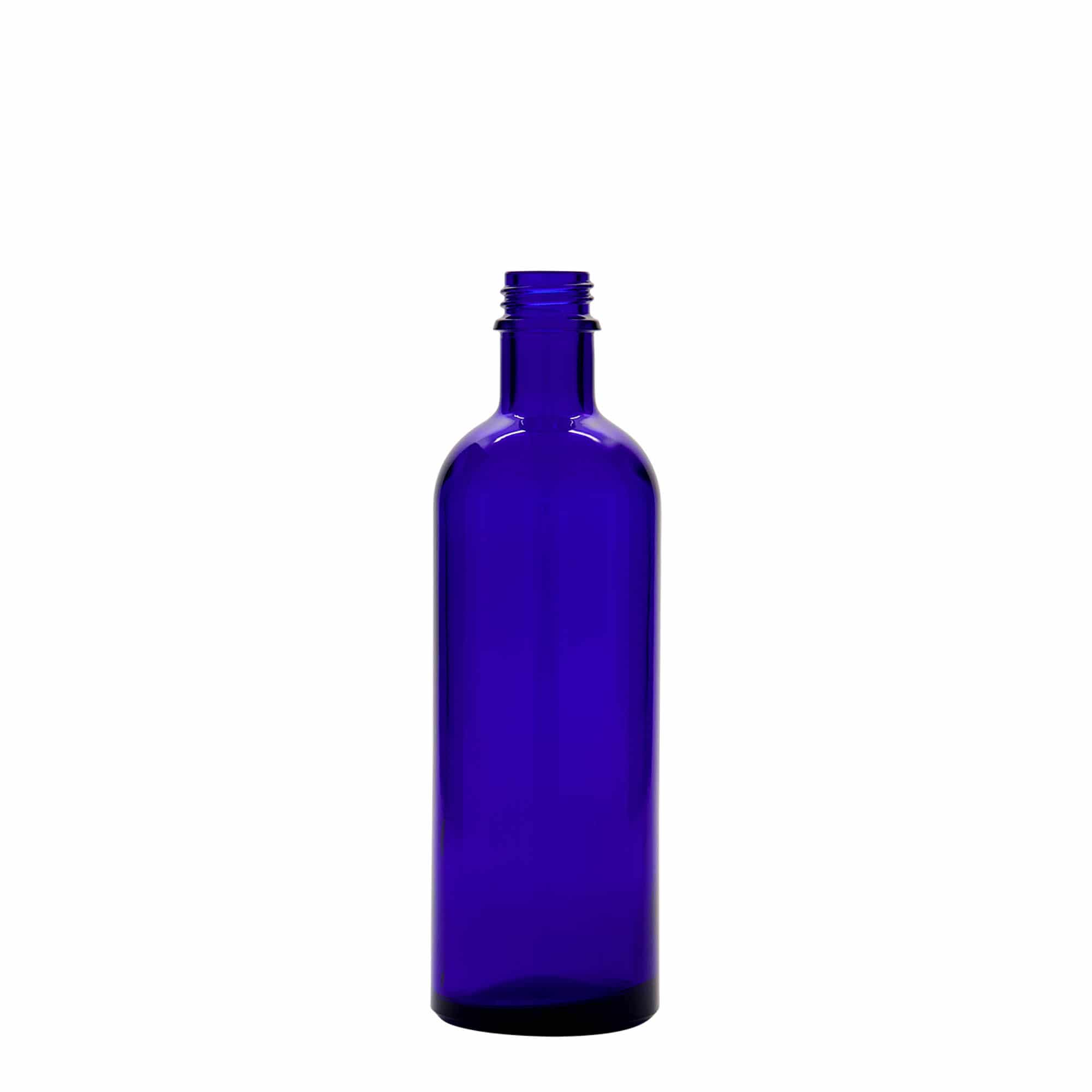 200 ml sticlă medicală, sticlă, albastru regal, gura: DIN 22