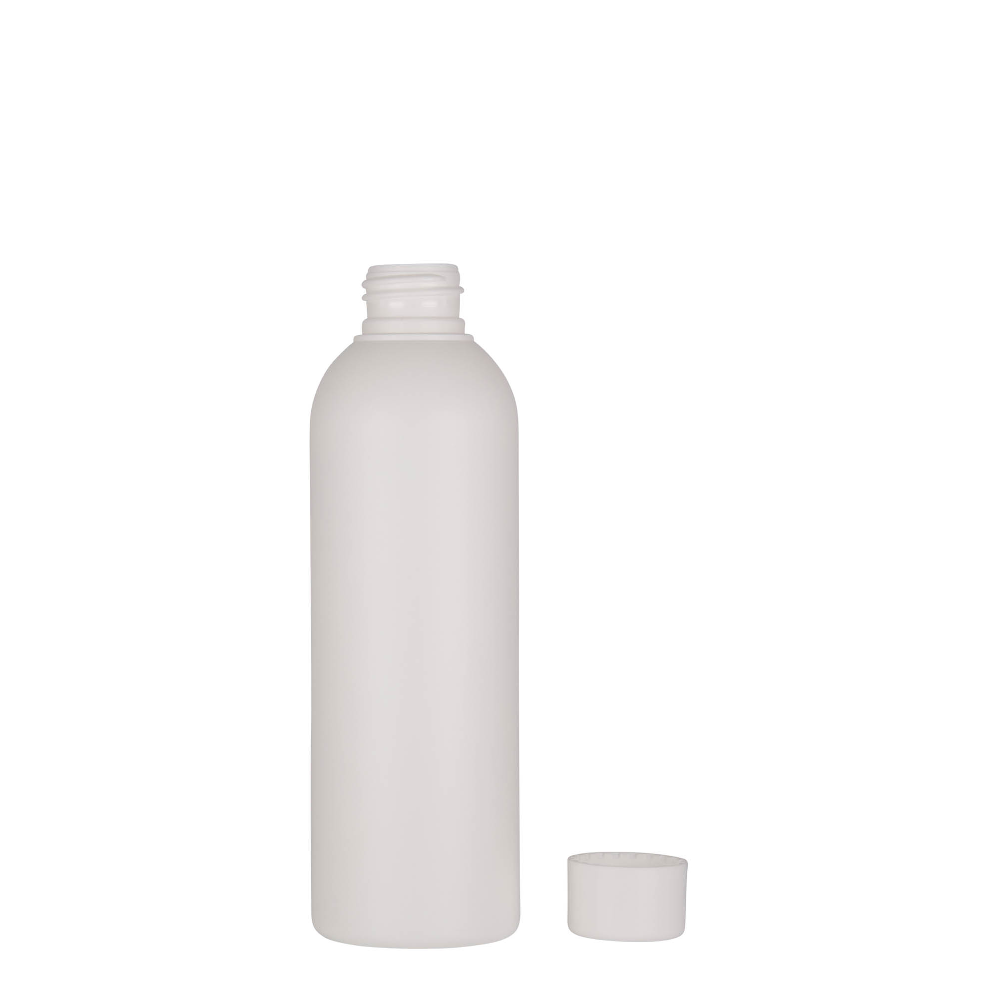 Sticlă din plastic de 200 ml „Tuffy”, HDPE, albă, gura: 24/410 Sticlă din plastic de 200 ml „Tuffy”, HDPE, albă, gura: 24/410