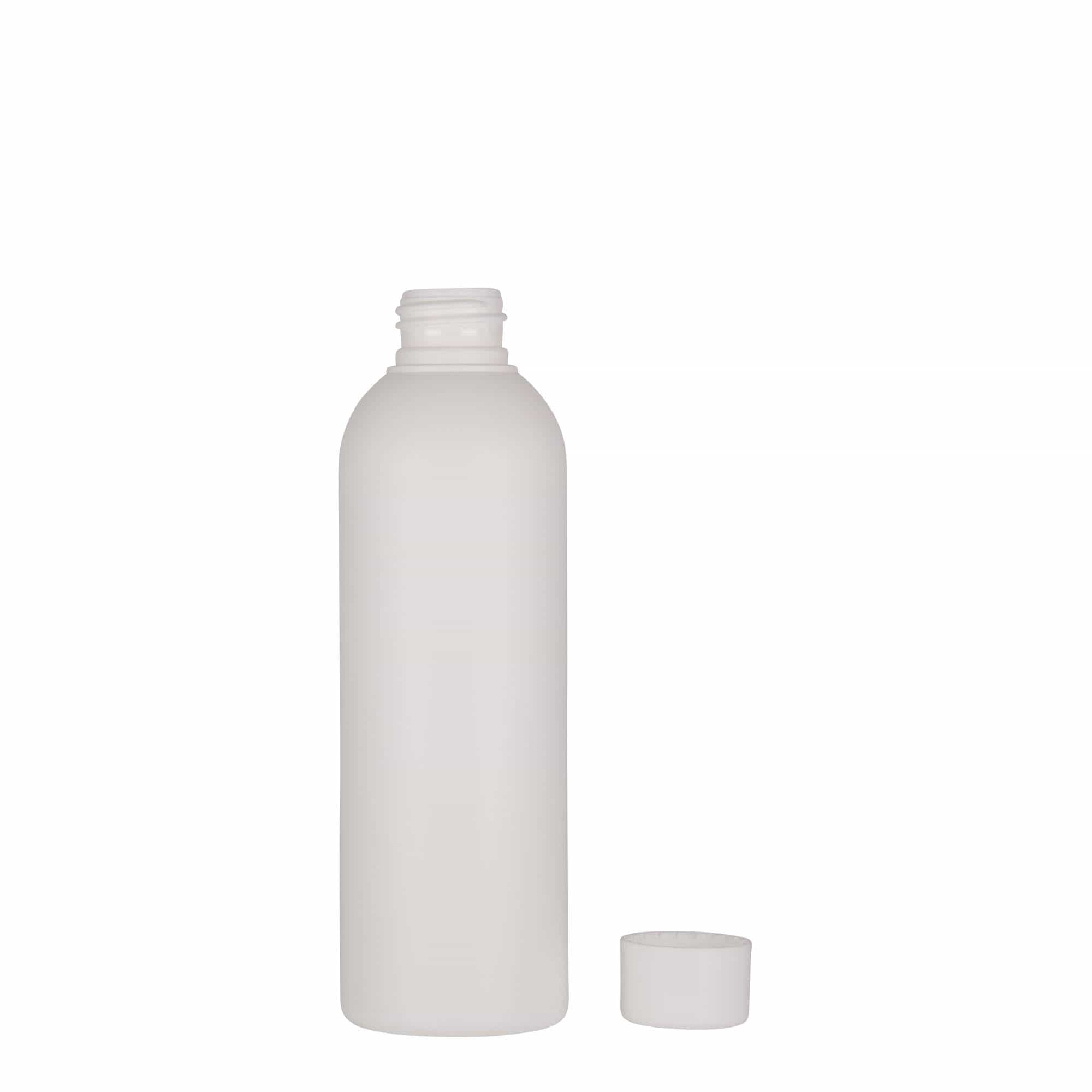 Sticlă din plastic de 200 ml „Tuffy”, HDPE, albă, gura: 24/410