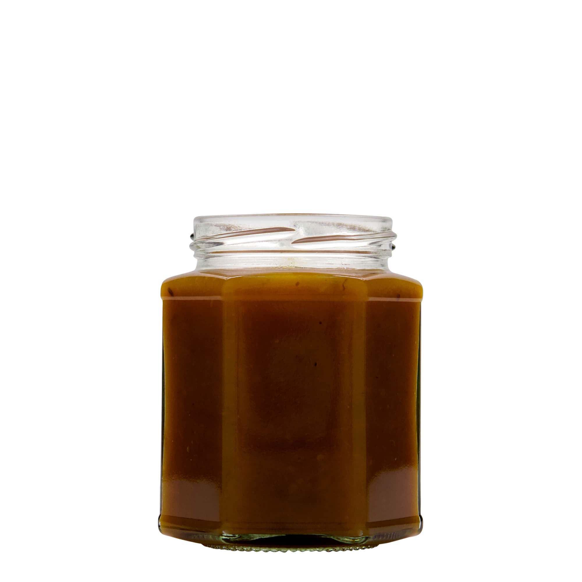 324 ml borcan hexagonal, gura: Twist-Off (TO 66) 324 ml borcan hexagonal, gura: Twist-Off (TO 66)