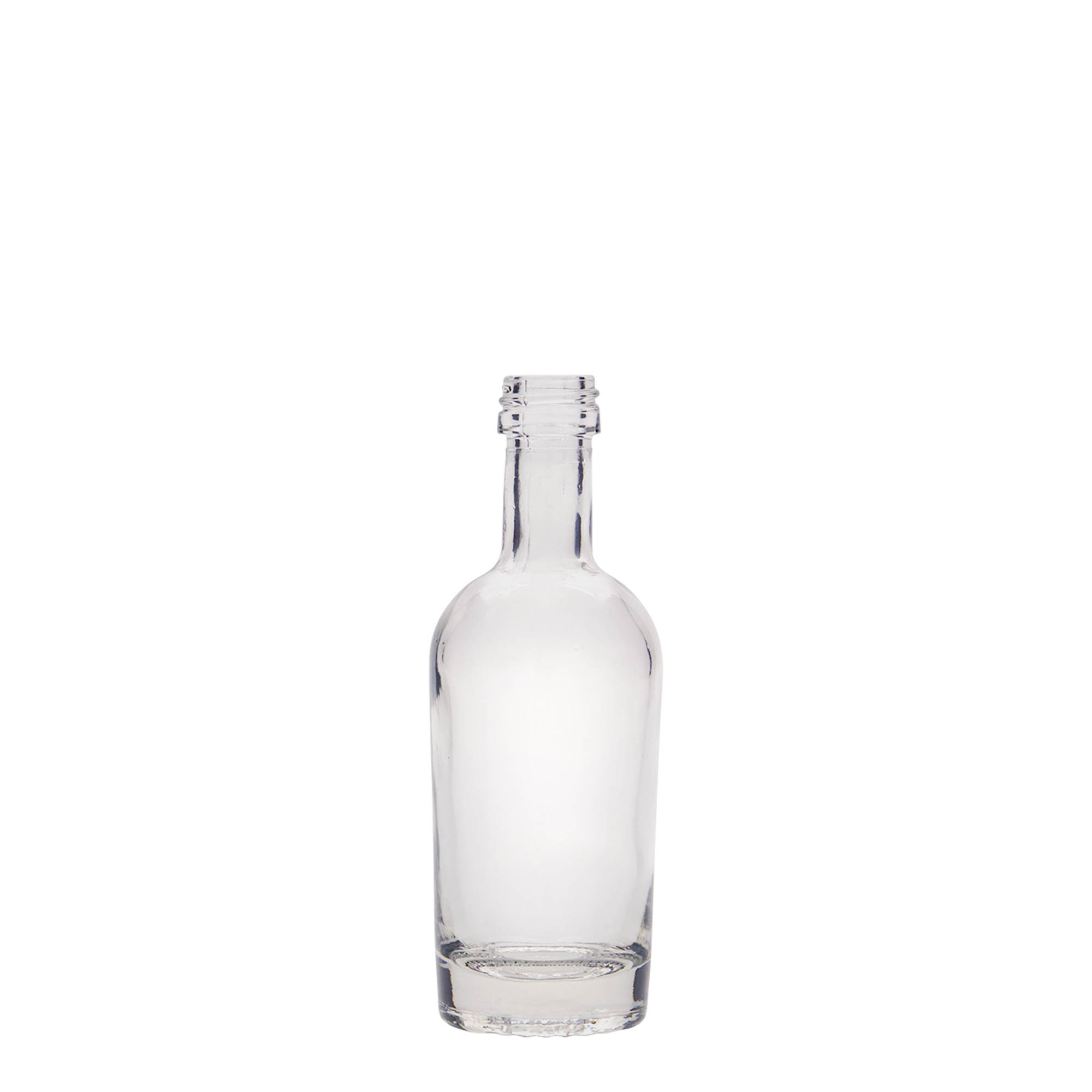 Sticlă de sticlă de 50 ml 'Pepe', gura: PP 18