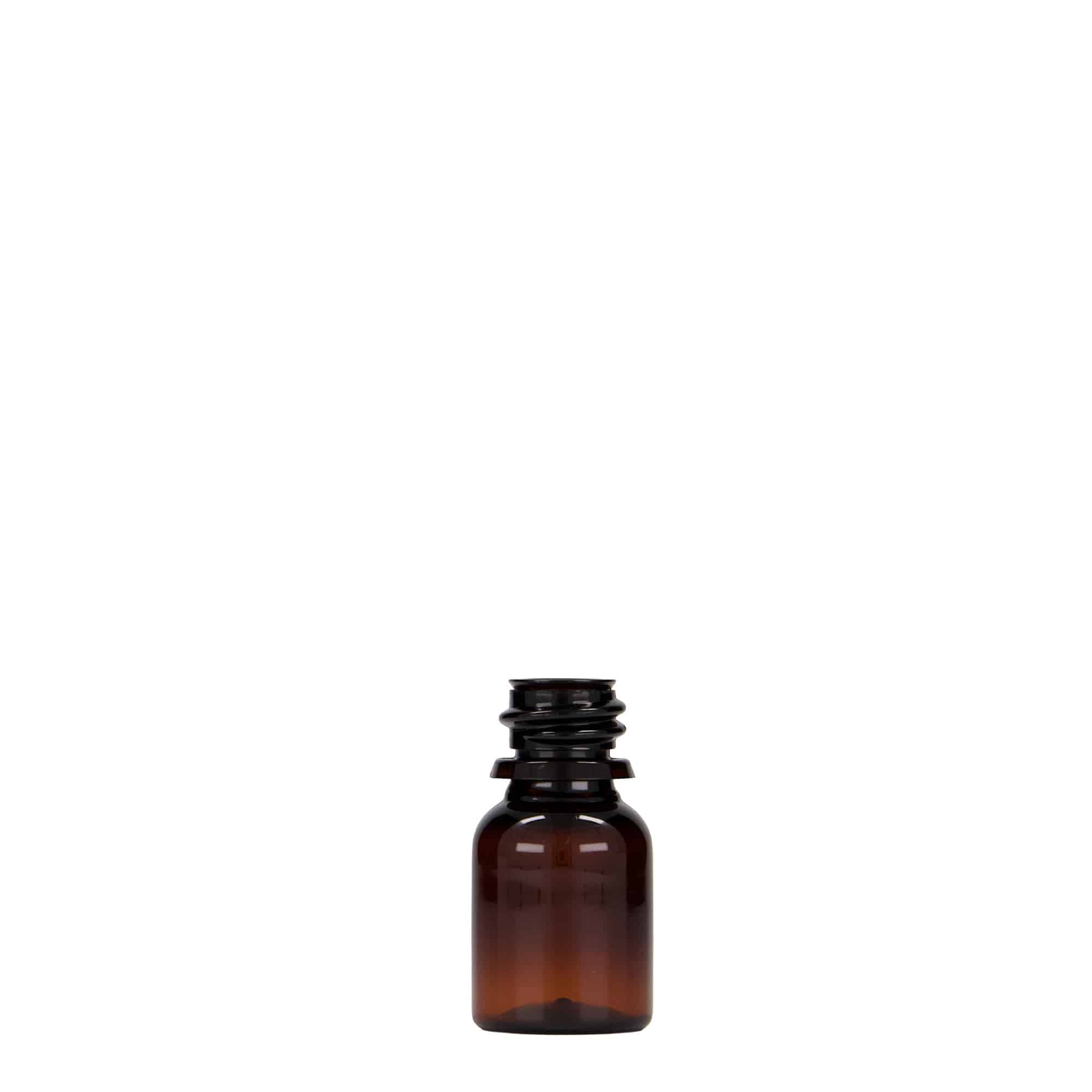 Flacon medical PET de 10 ml „Easy Living”, maro, plastic, gura: DIN 18