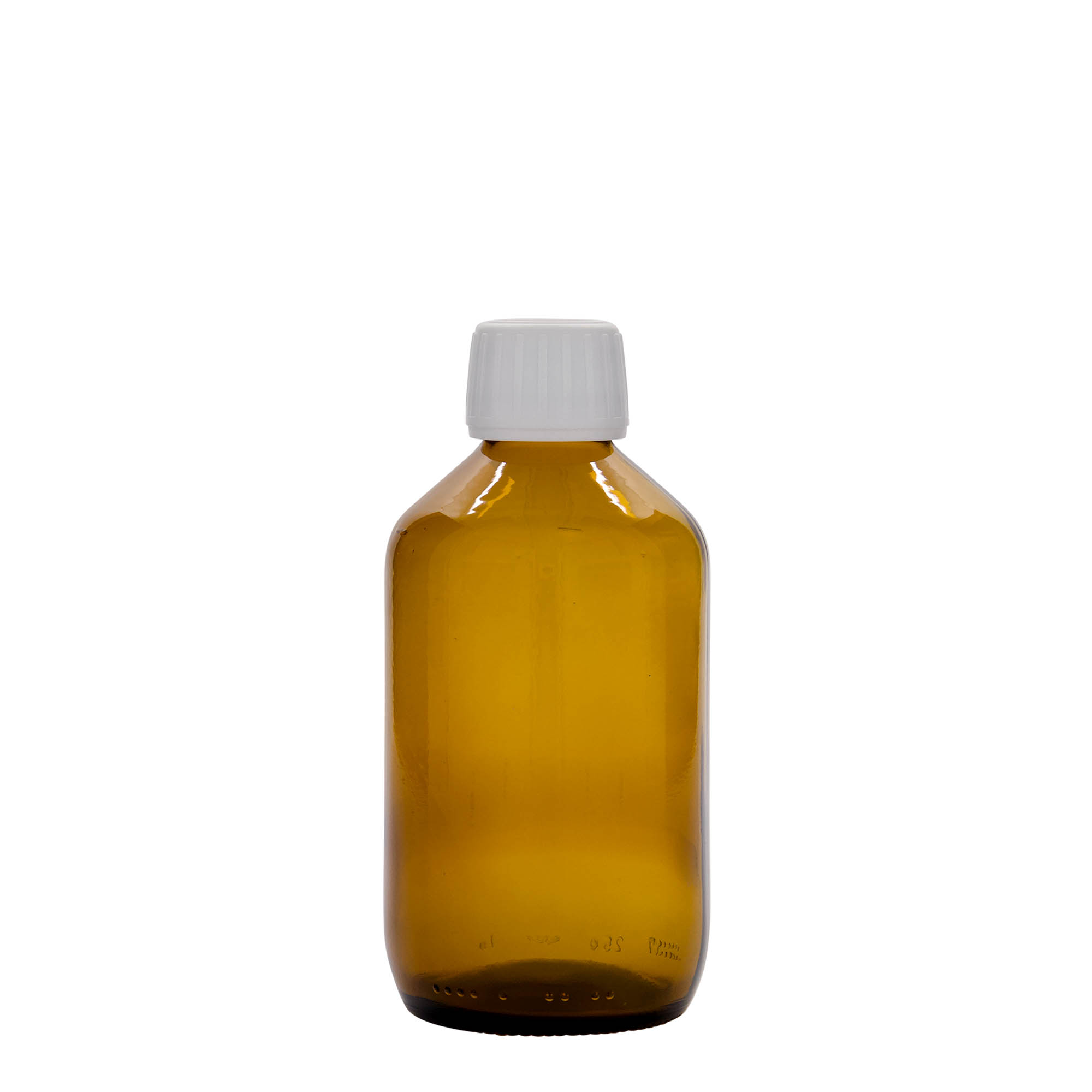 250 ml sticlă medicală, maro, sticlă, gura: PP 28