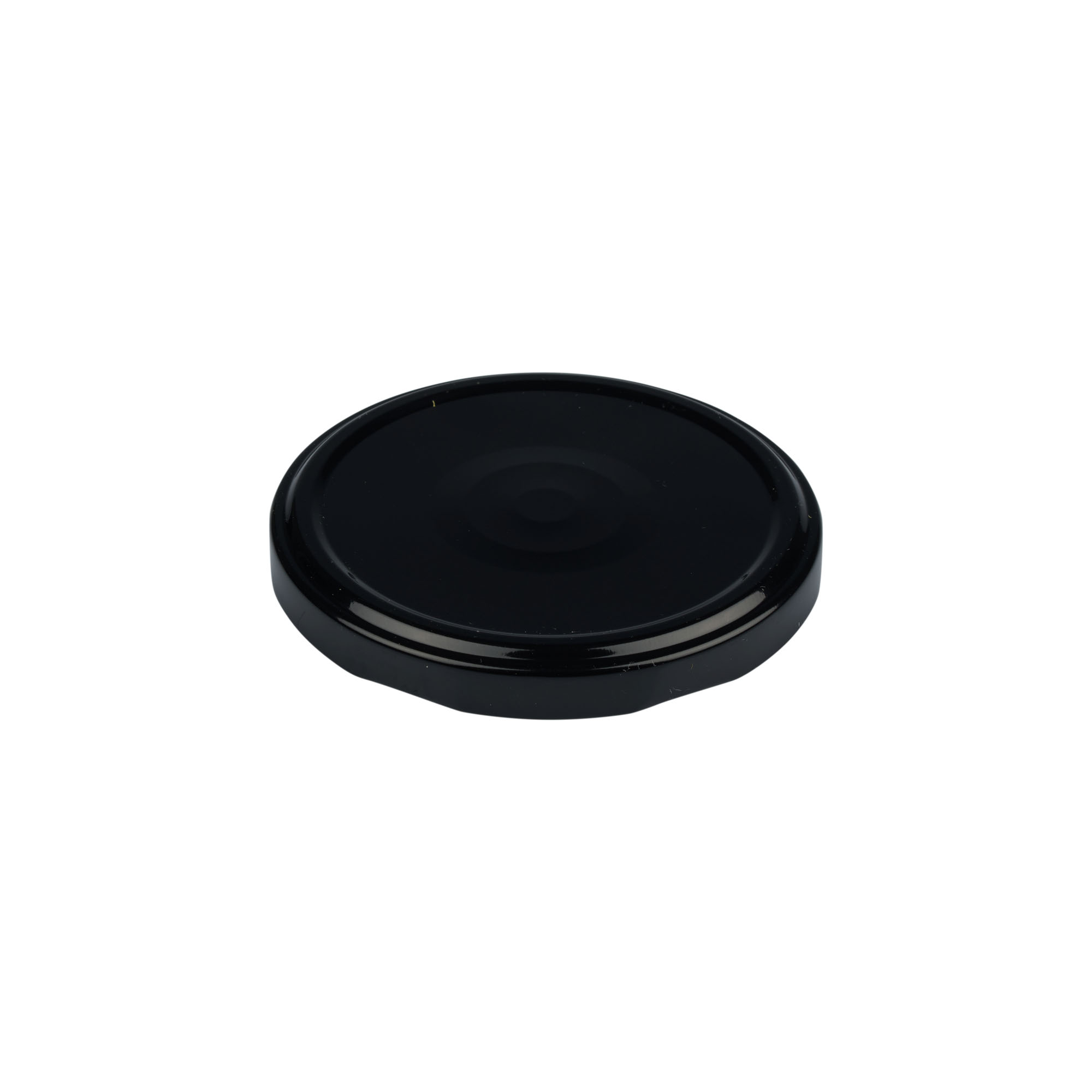 Capace Twist-Off, tablă albă, sterilizabile, negru, pentru gura: TO 82