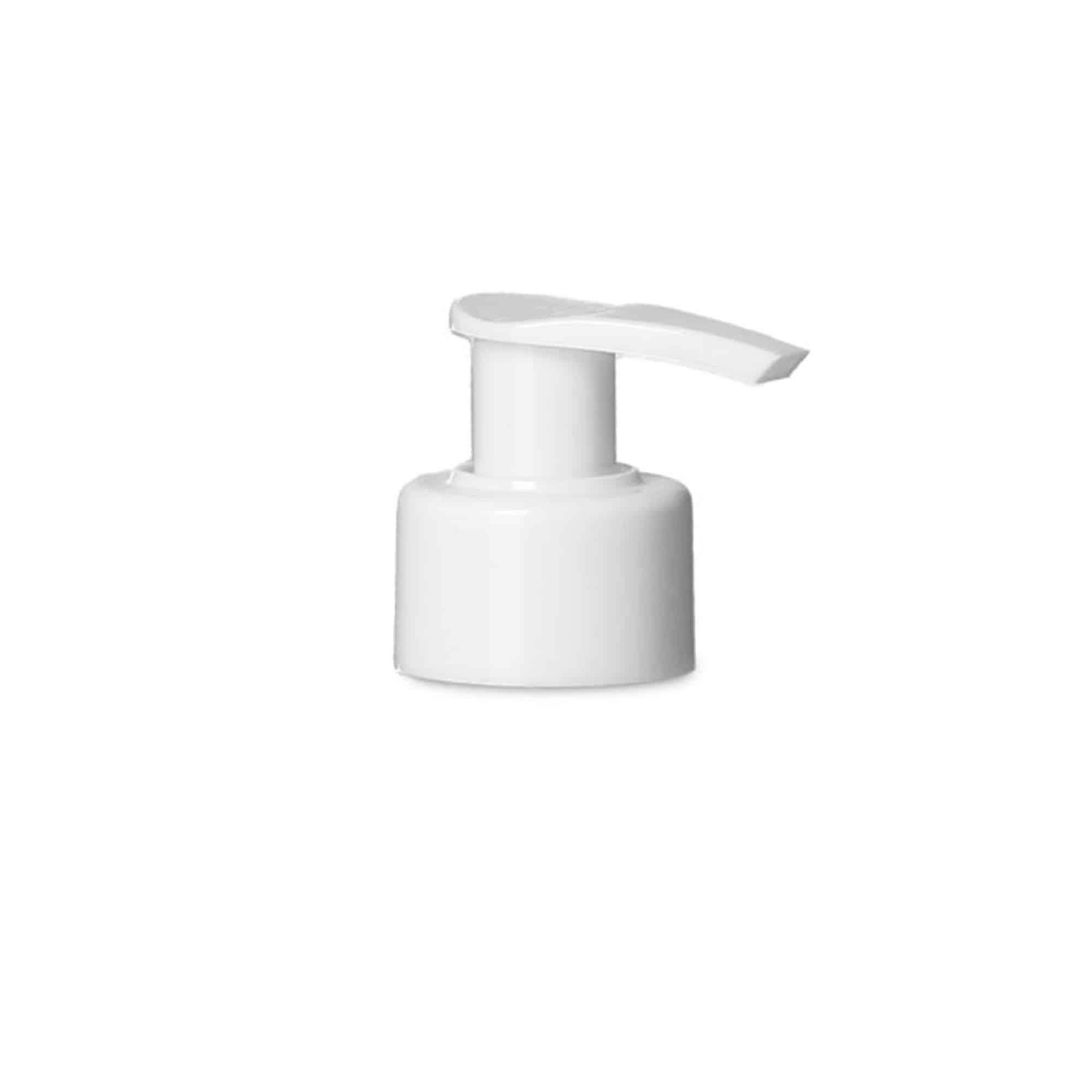 Capac cu filet pentru pompă dozatoare, plastic PP, alb, pentru gură: PP 28
