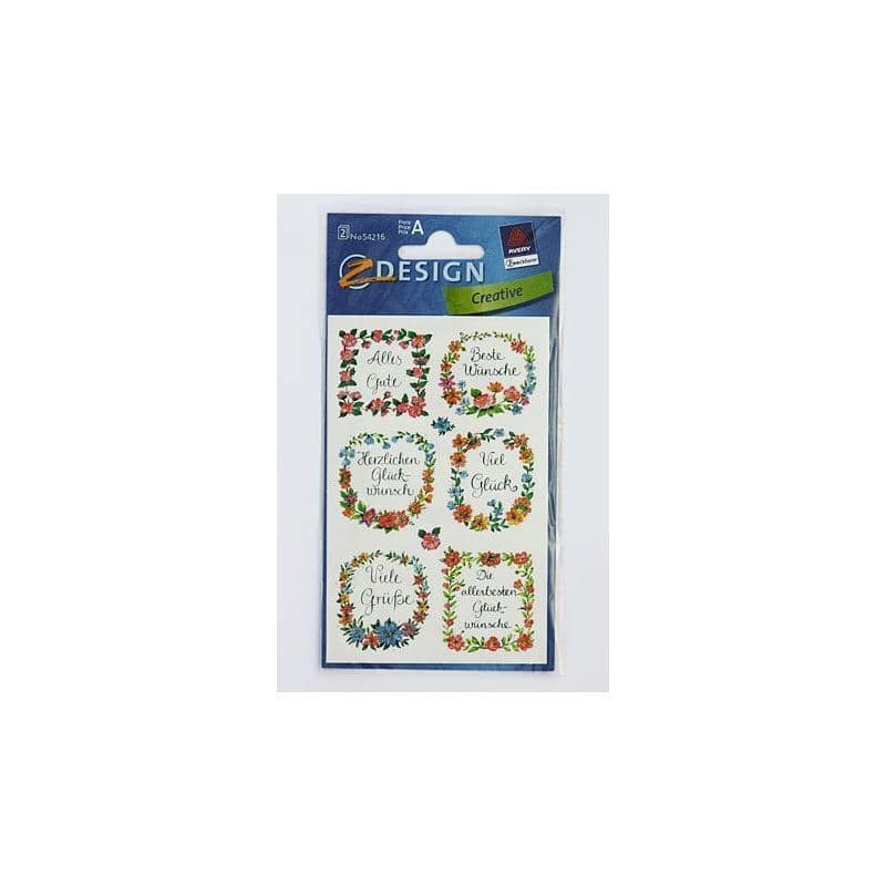 Zweckform autocolante „Felicitări”, hârtie, multicolor