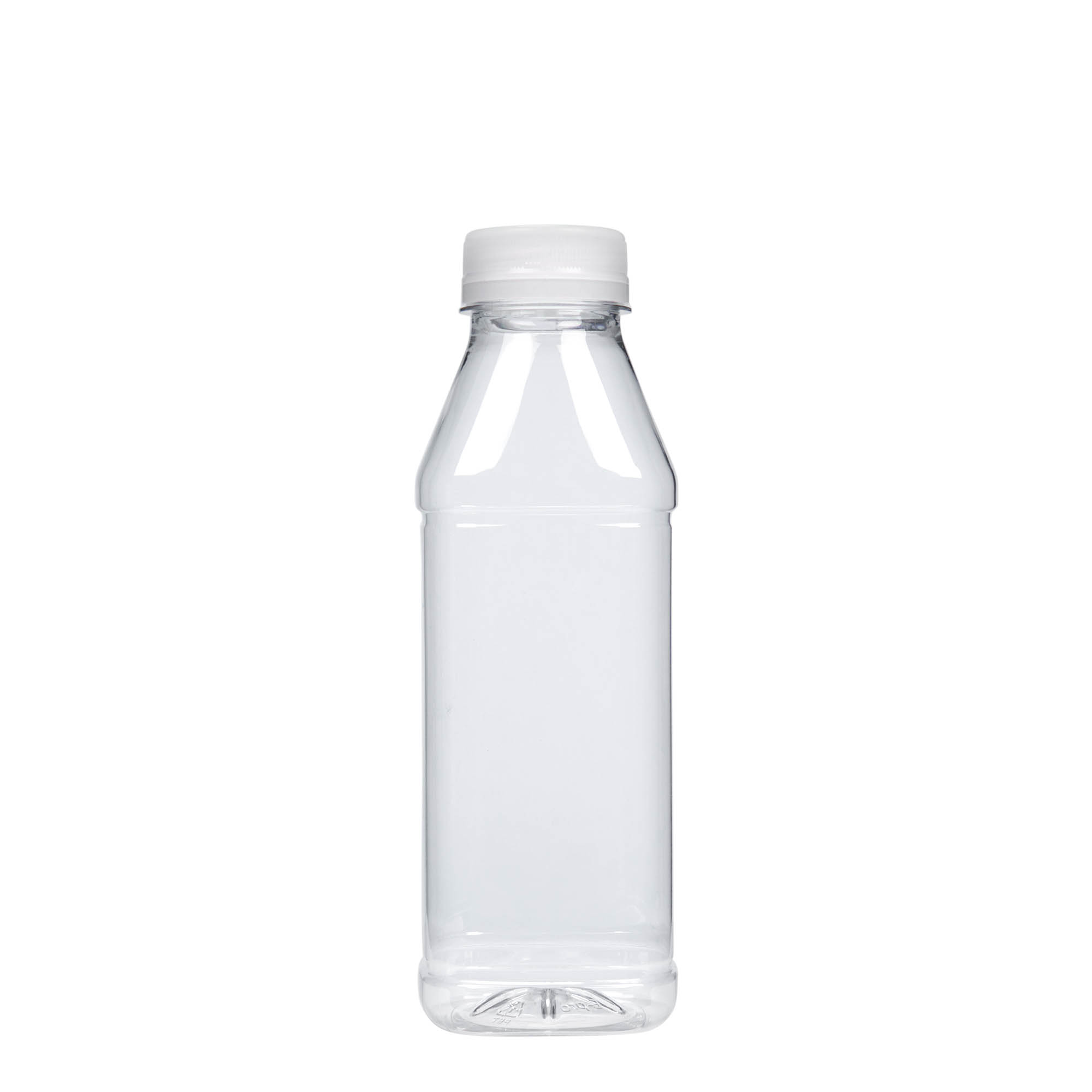 Sticlă PET 500 ml „Milk and Juice Carré”, pătrată, plastic, gura: 38 mm