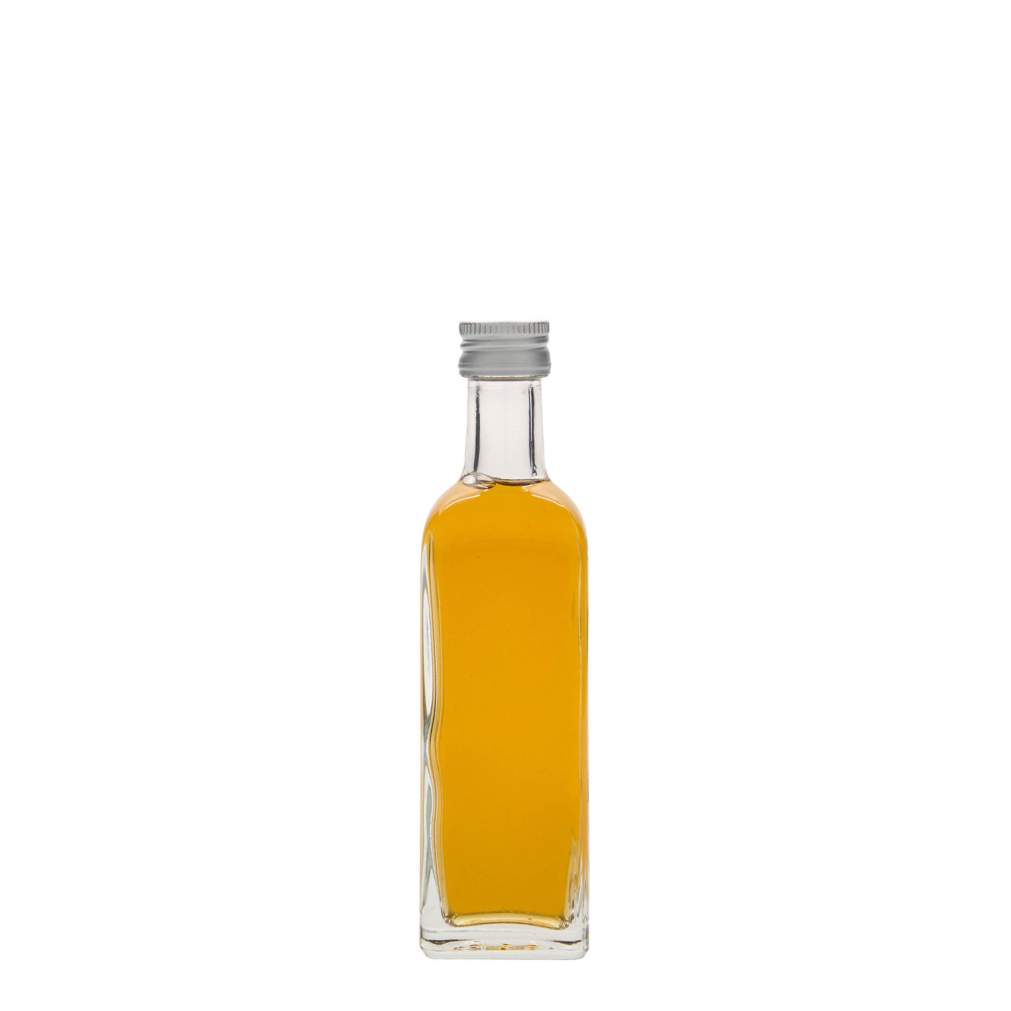 Sticlă de sticlă de 60 ml „Marasca”, pătrată, gura: PP 18