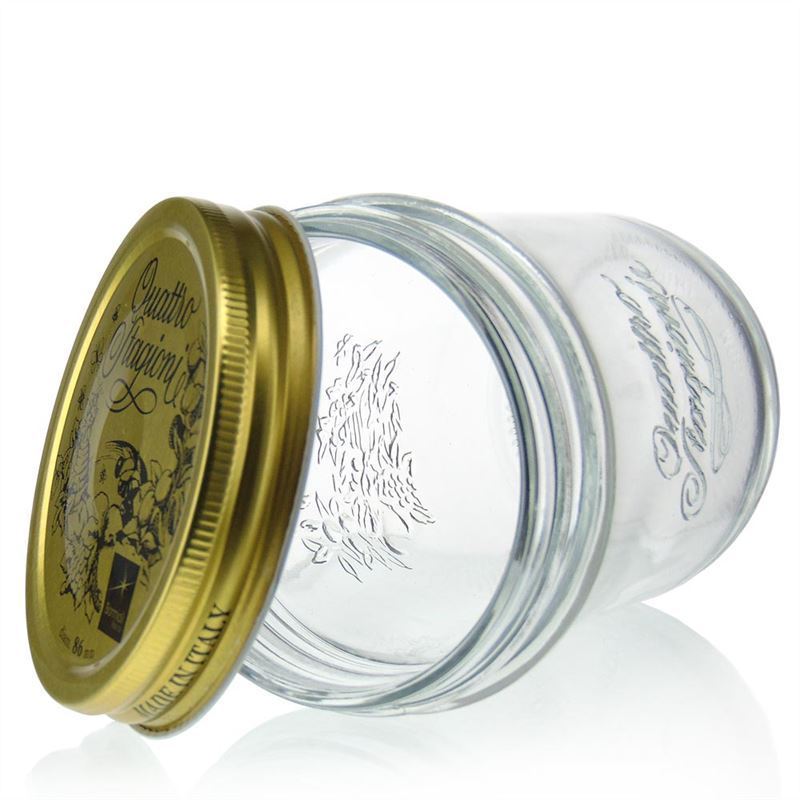 320 ml borcan cu gura largă 'Quattro Stagioni', deschidere: capac cu filet 320 ml borcan cu gura largă 'Quattro Stagioni', deschidere: capac cu filet