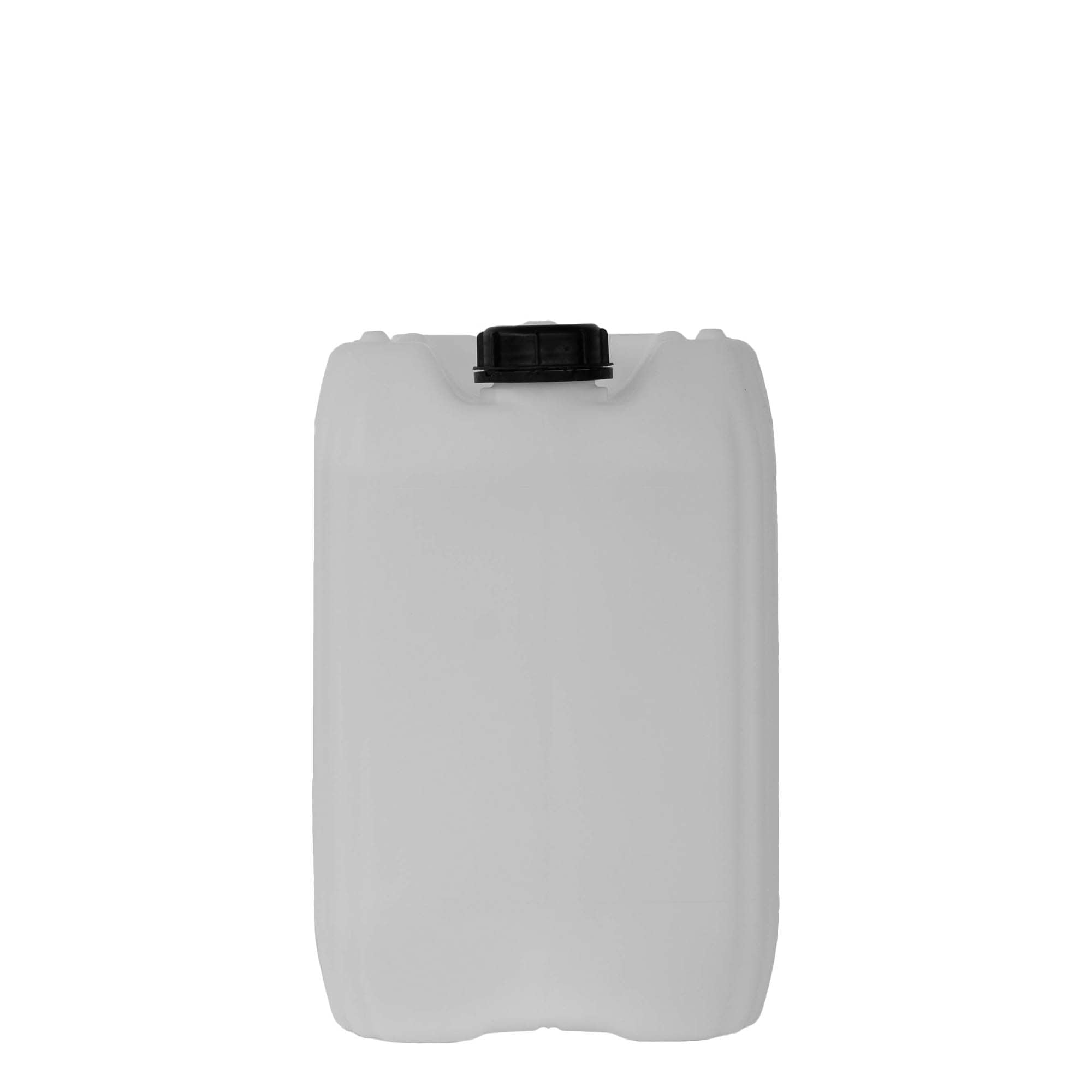Canistră de 20 l, dreptunghiulară, plastic HDPE, natural, deschidere: ND 60