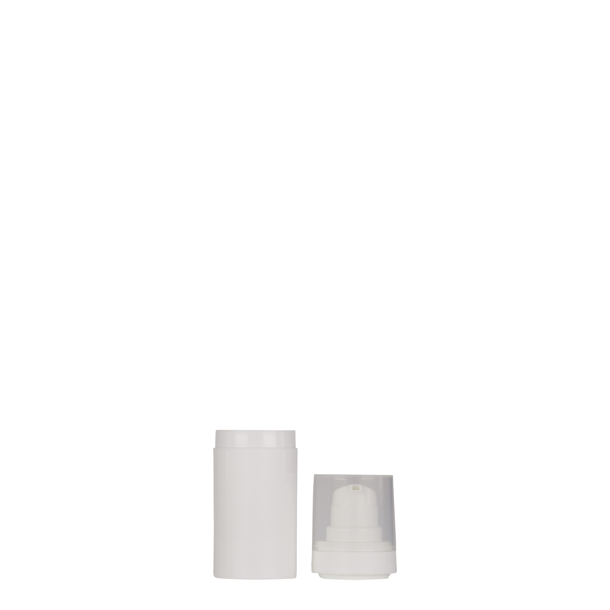 Distribuitor Airless de 15 ml „Micro”, plastic PP, alb Distribuitor Airless de 15 ml „Micro”, plastic PP, alb
