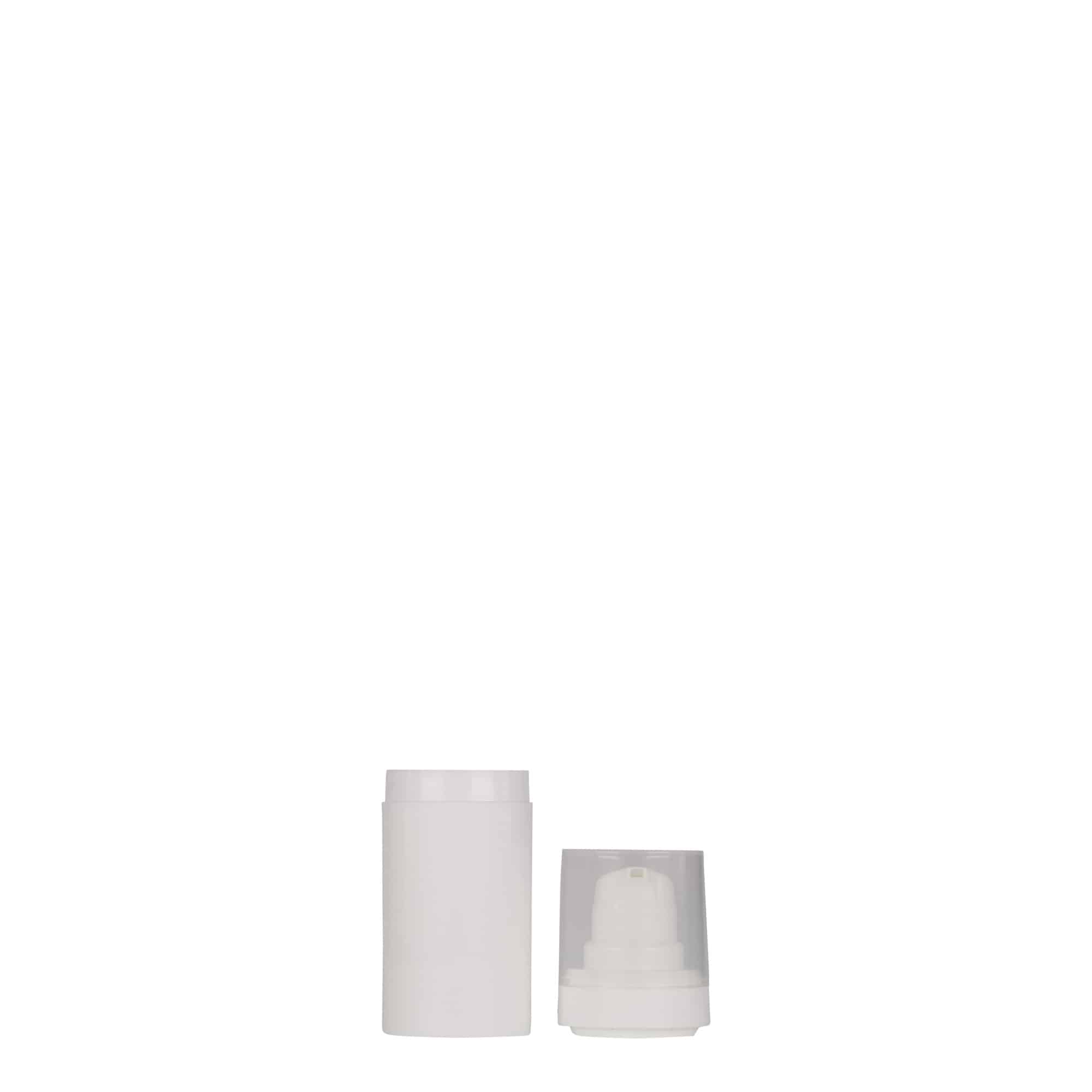 Distribuitor Airless de 15 ml „Micro”, plastic PP, alb
