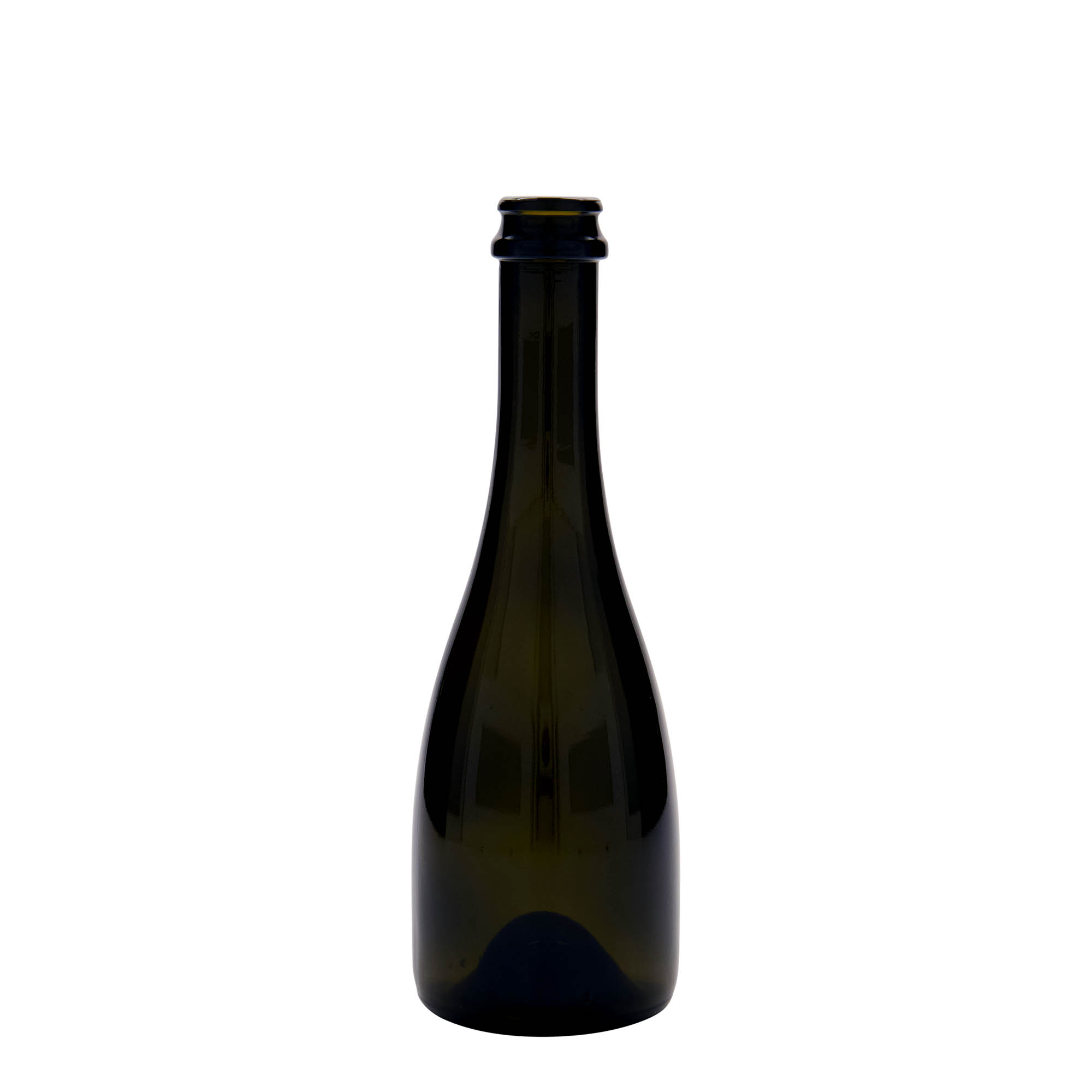 Sticlă de bere/șampanie 330 ml „Tosca”, sticlă, verde antichizat, gât: capac tip crown cork