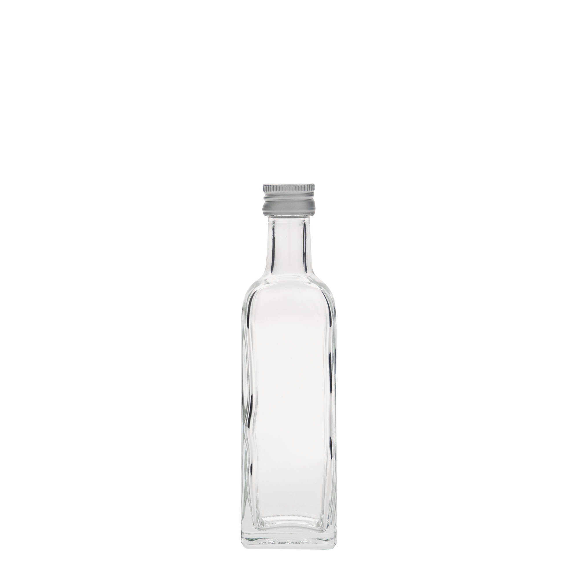 Sticlă de sticlă de 60 ml „Marasca”, pătrată, gura: PP 18