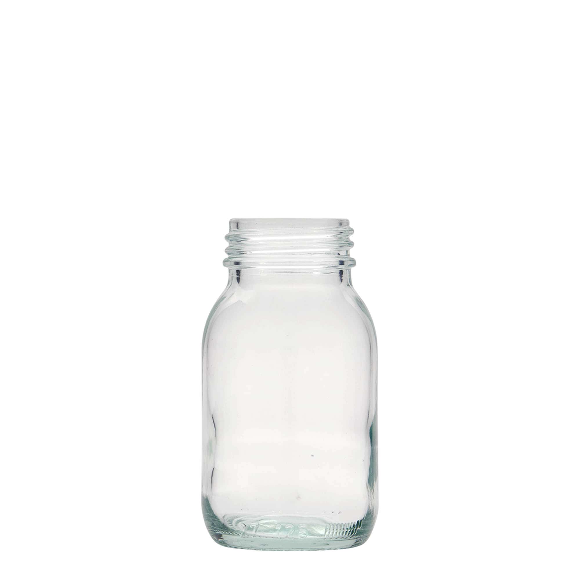 125 ml borcan cu gât larg, deschidere: DIN 40
