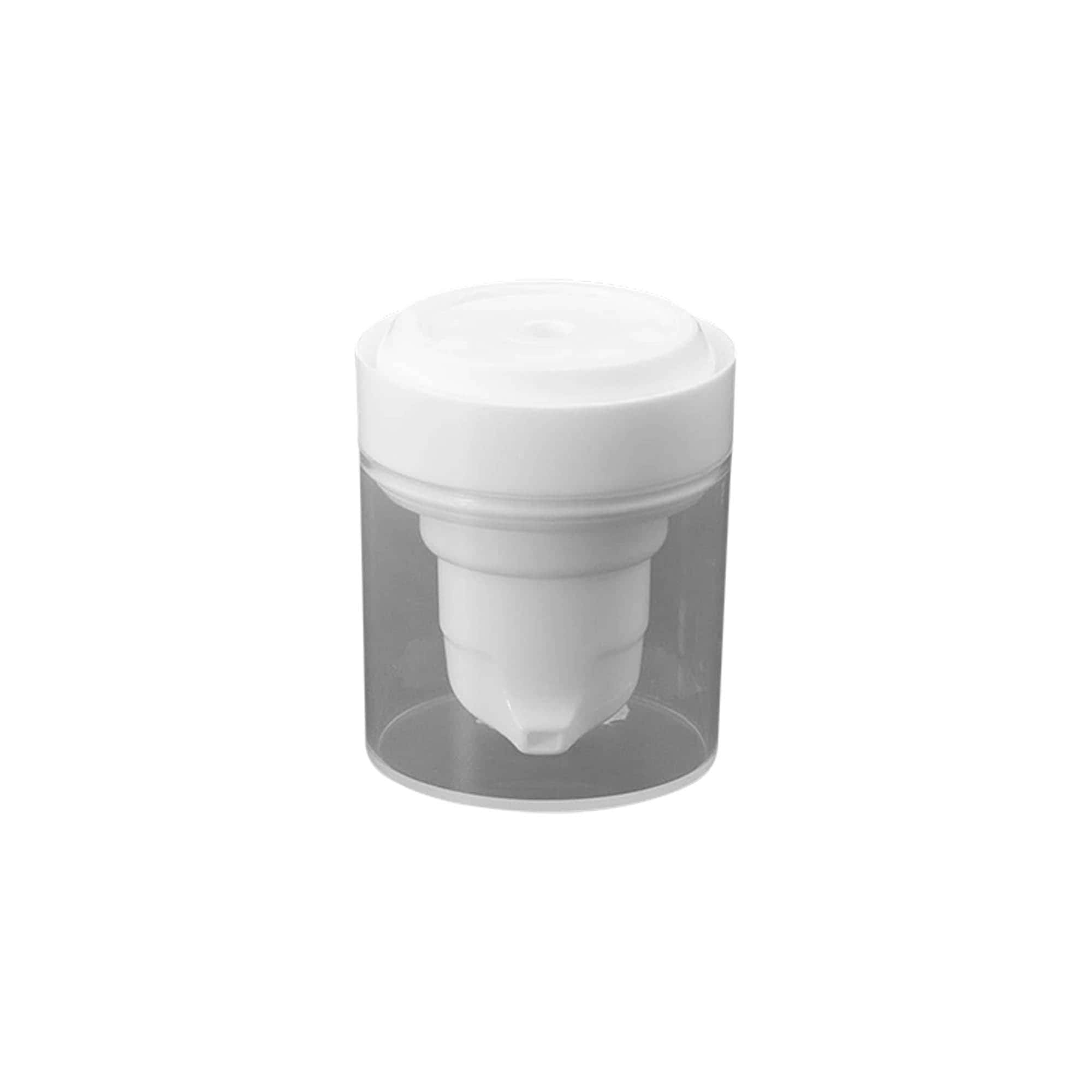 Pompa dozator airless „Micro”, plastic PP, alb