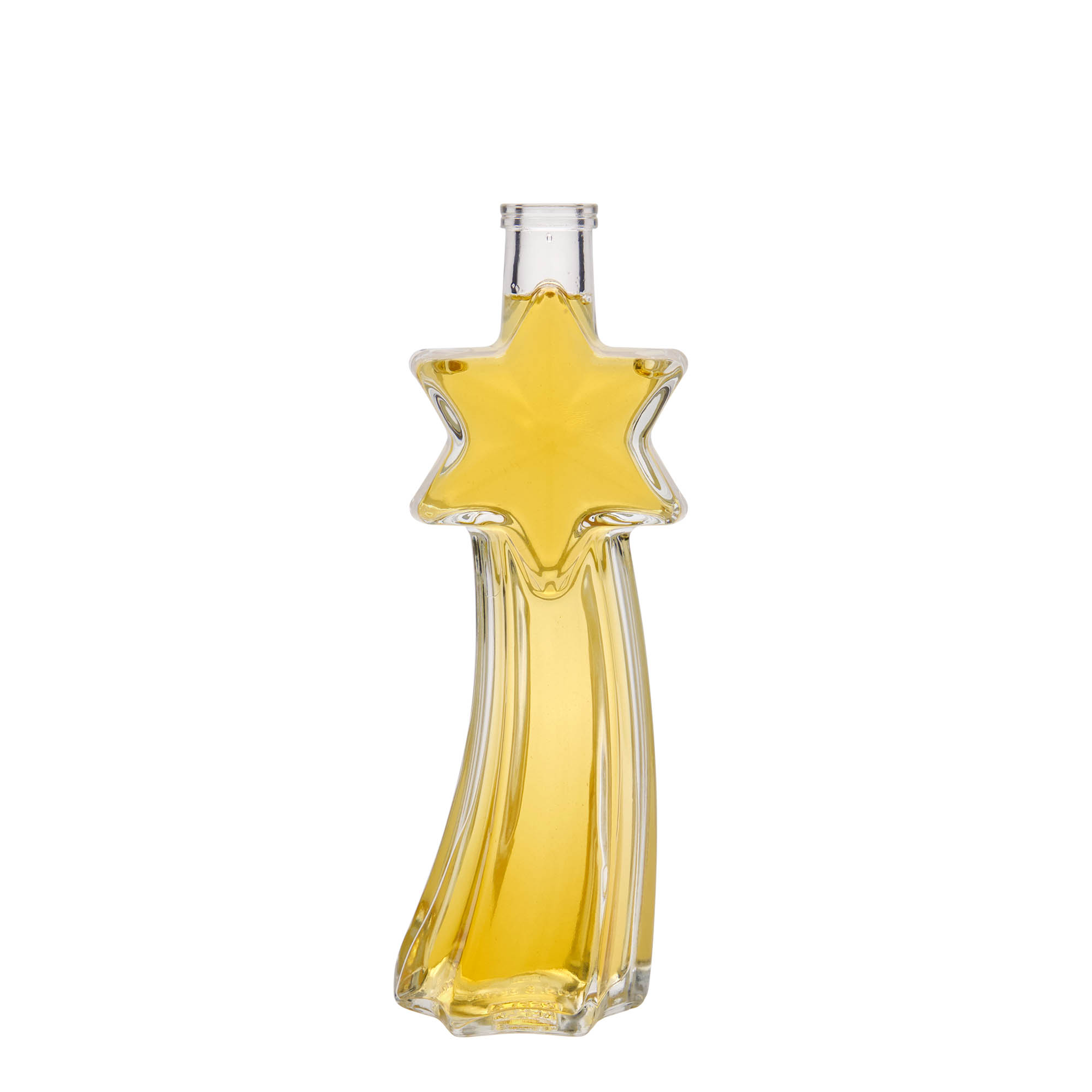Sticlă de sticlă de 200 ml „Stea căzătoare”, gura: plută Sticlă de sticlă de 200 ml „Stea căzătoare”, gura: plută