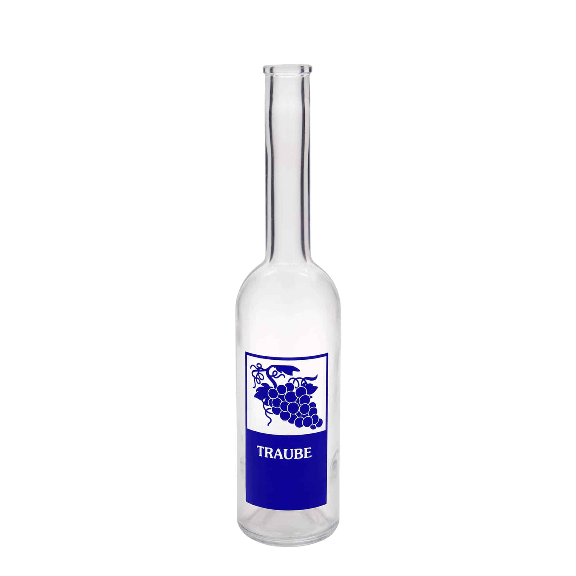 Sticlă de sticlă de 500 ml „Opera”, motiv: strugure, gât: dop