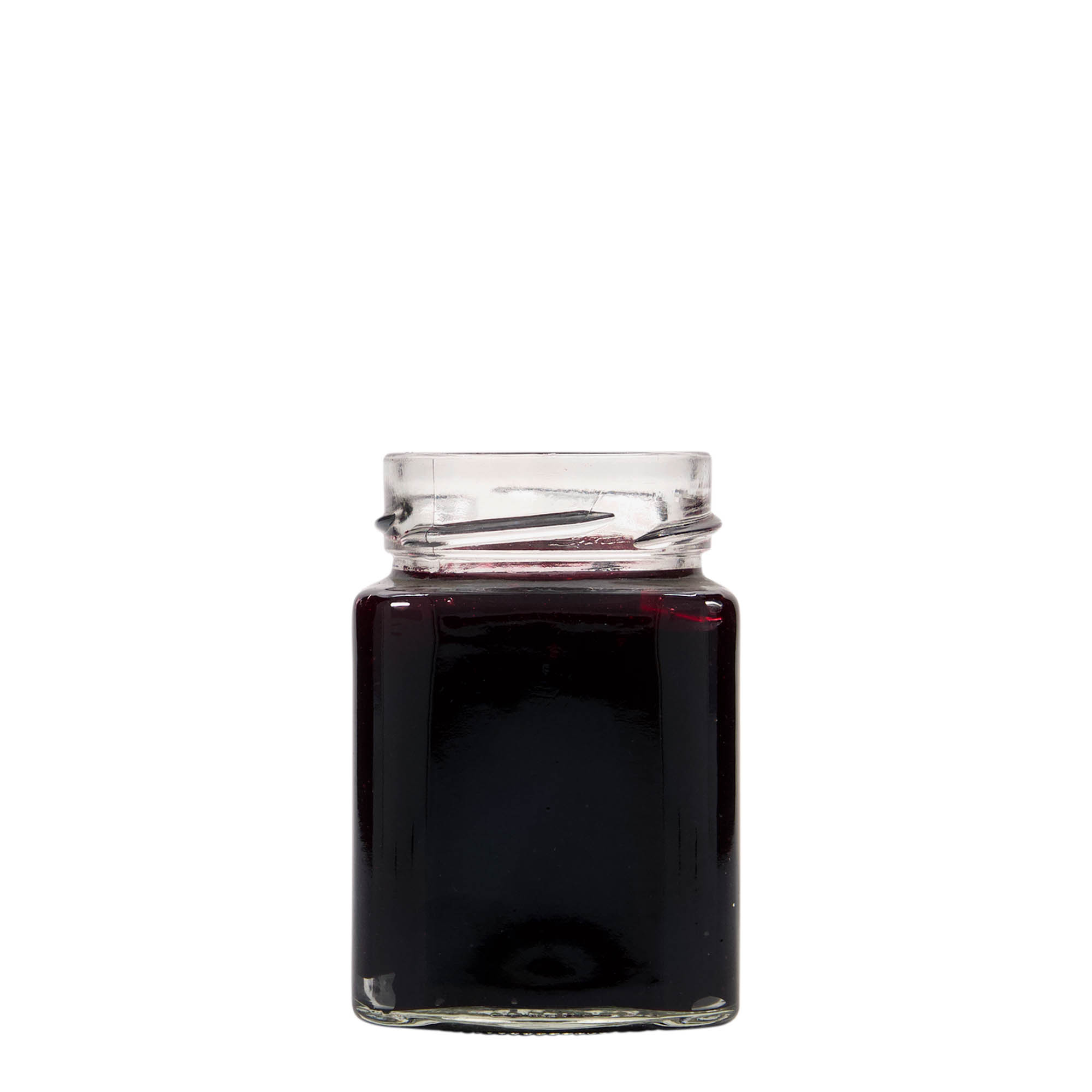 212 ml borcan pătrat „Funny”, gura: Deep-Twist-Off (DTO 58)