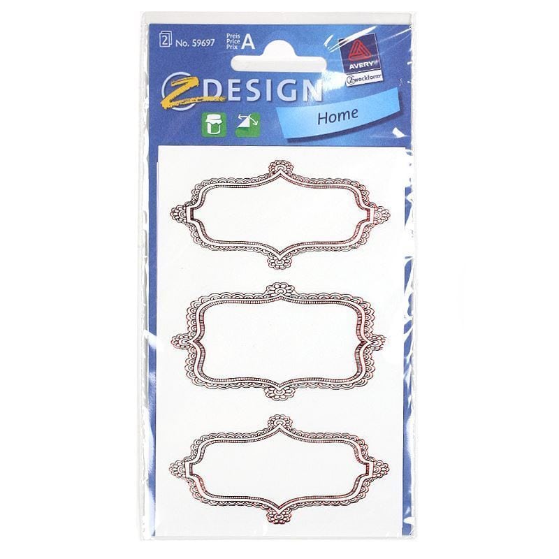 Zweckform etichete „Fructe cu sâmburi”, dreptunghiulare, hârtie, multicolor