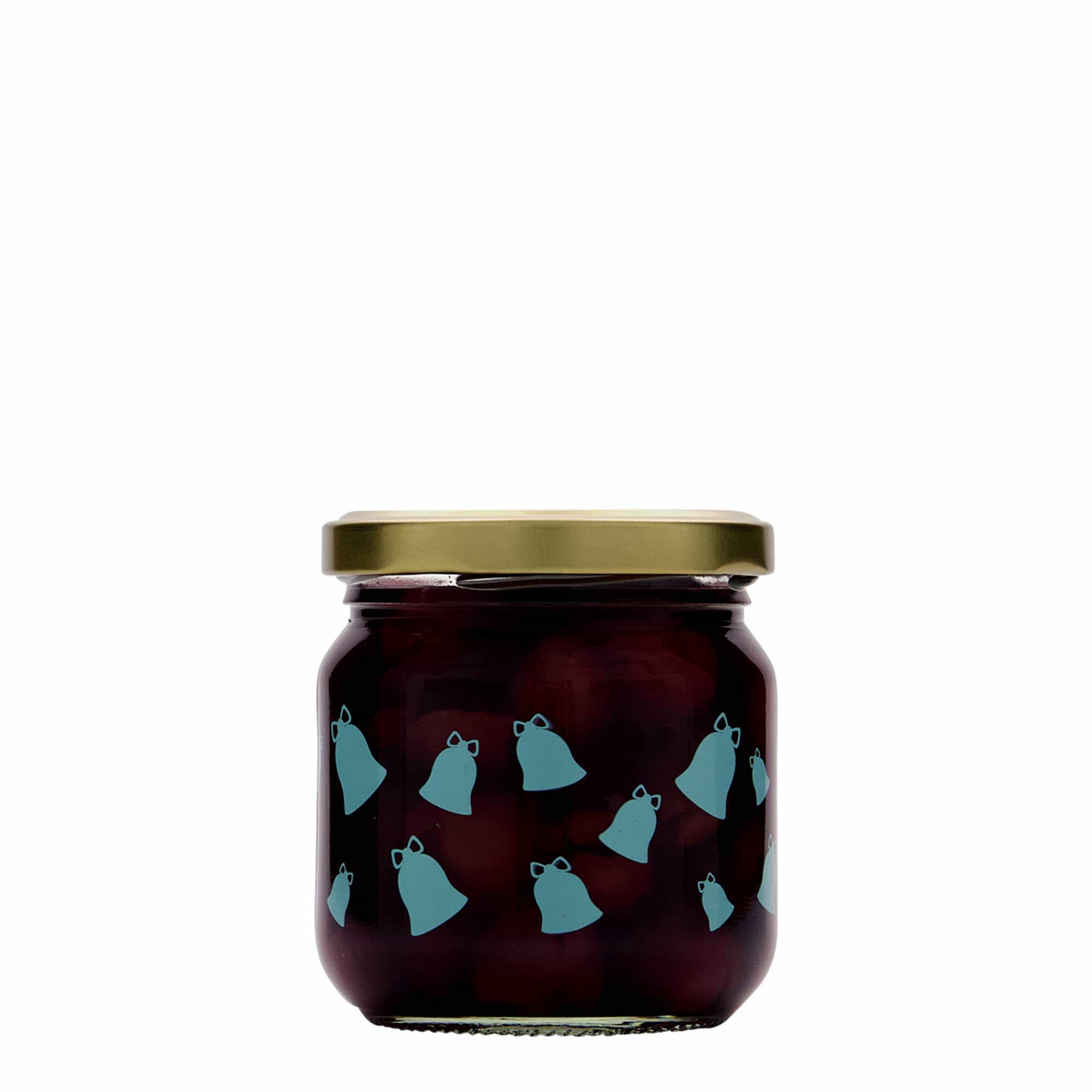 212 ml pahar rotund, motiv: clopoțel, gura: înfiletată (TO 66)