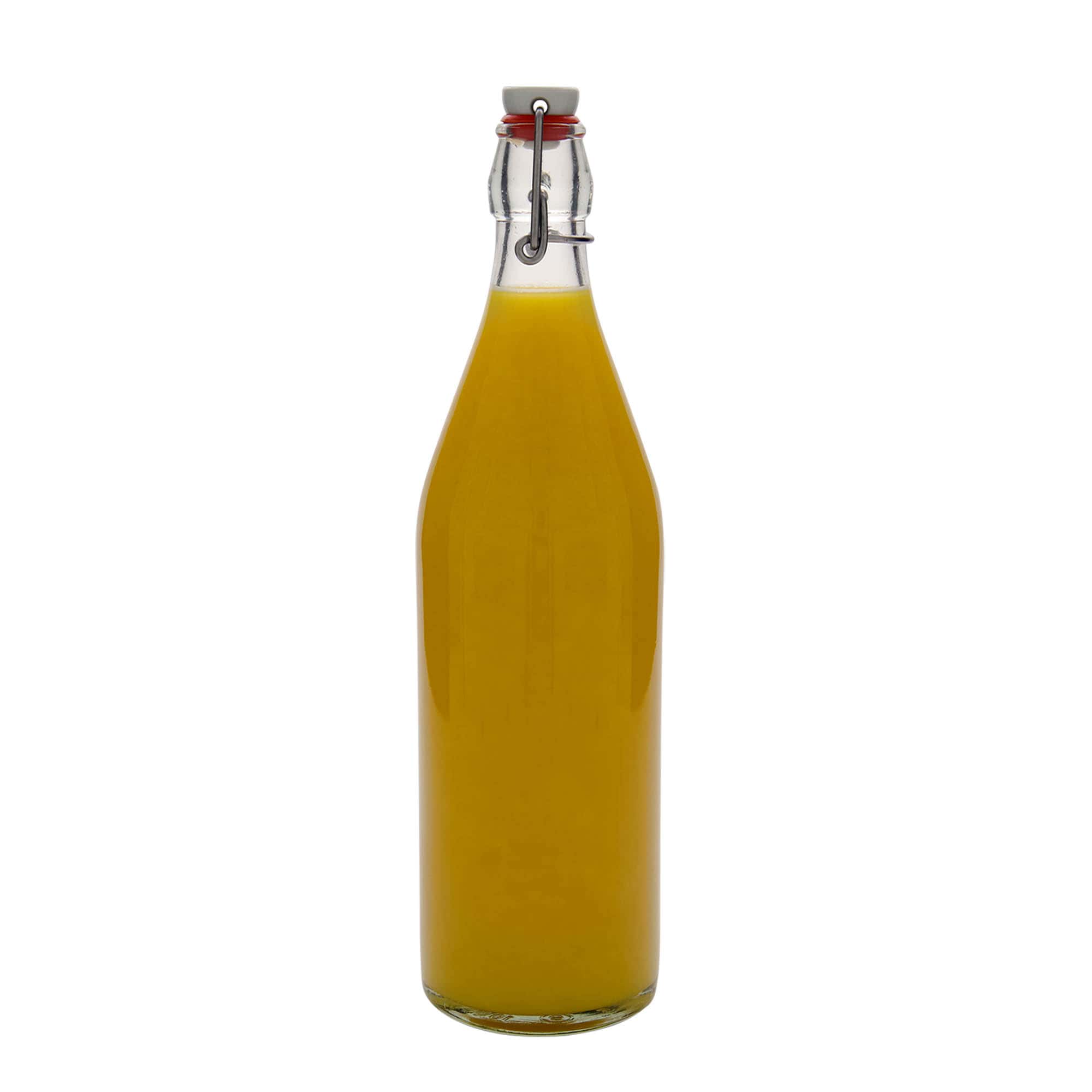 Sticlă de sticlă de 1.000 ml „Giara”, gura: închidere cu clemă