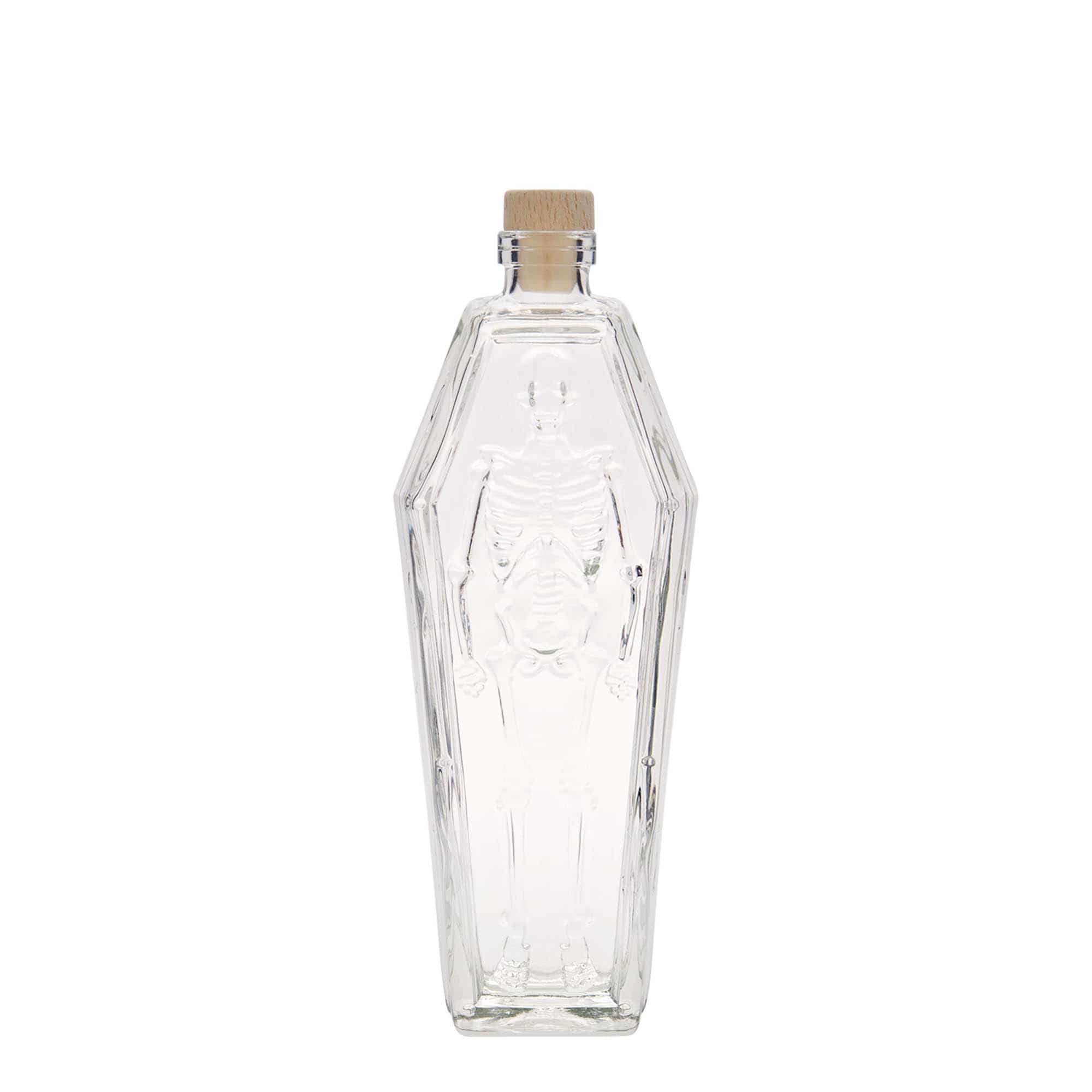 Sticlă de sticlă de 200 ml „Sicriu”, gura: plută