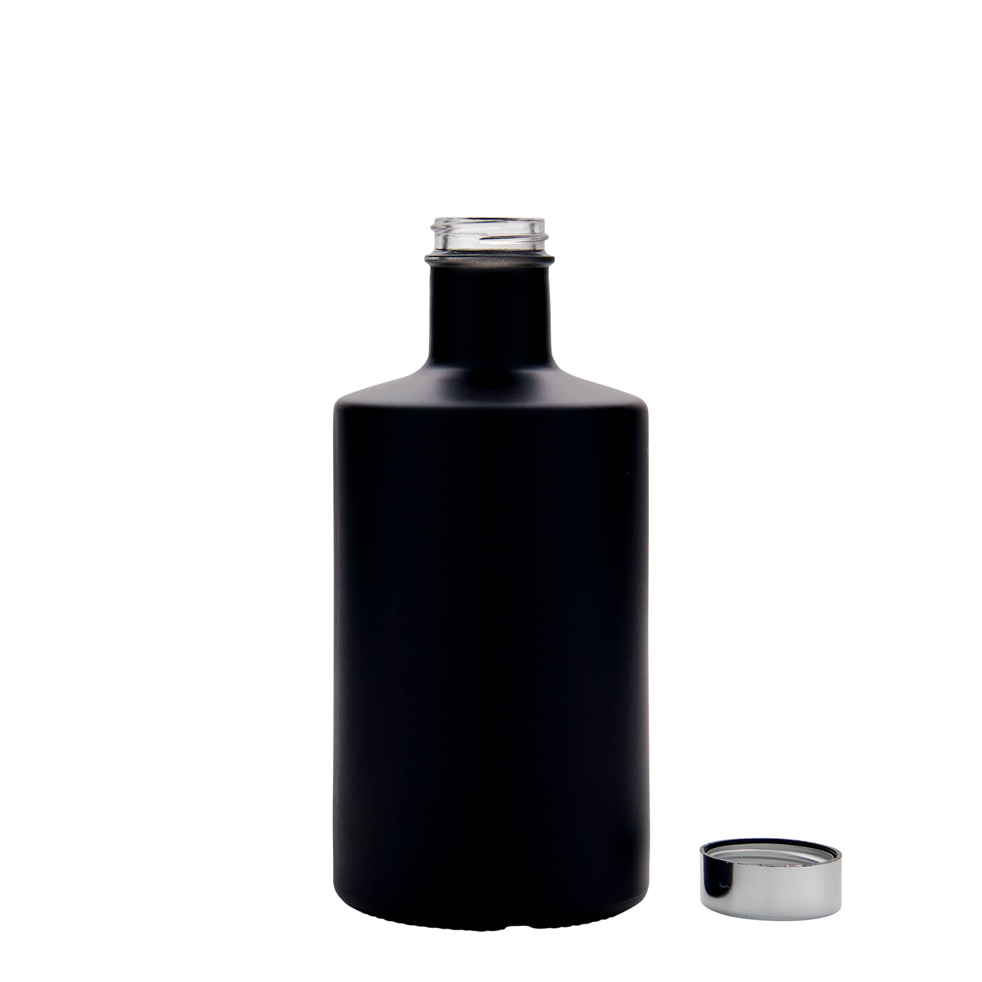 Sticlă de sticlă de 500 ml „Caroline”, negru, gură: GPI 33