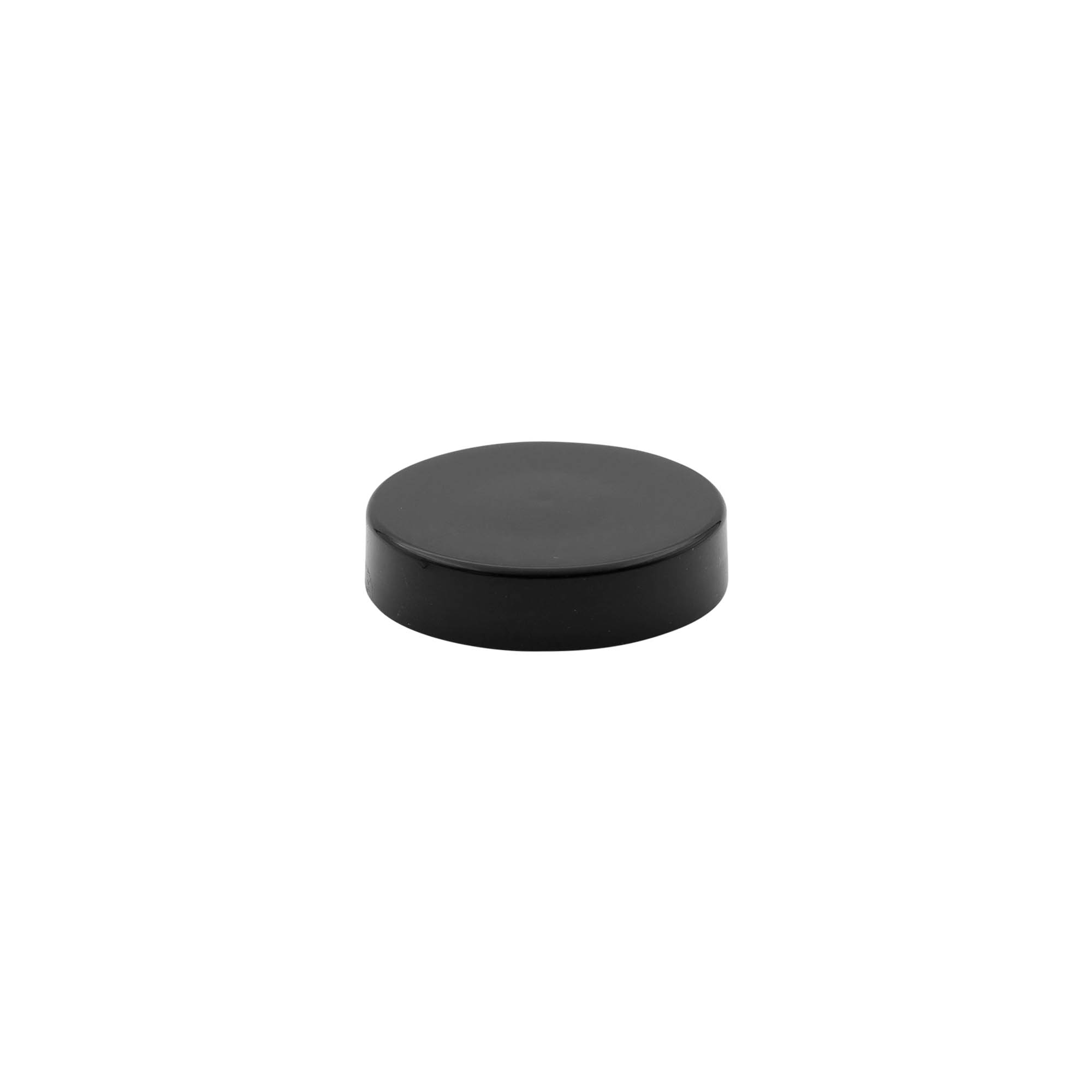 Capac cu filet, plastic PP, negru, pentru gura: 48/400 Capac cu filet, plastic PP, negru, pentru gura: 48/400