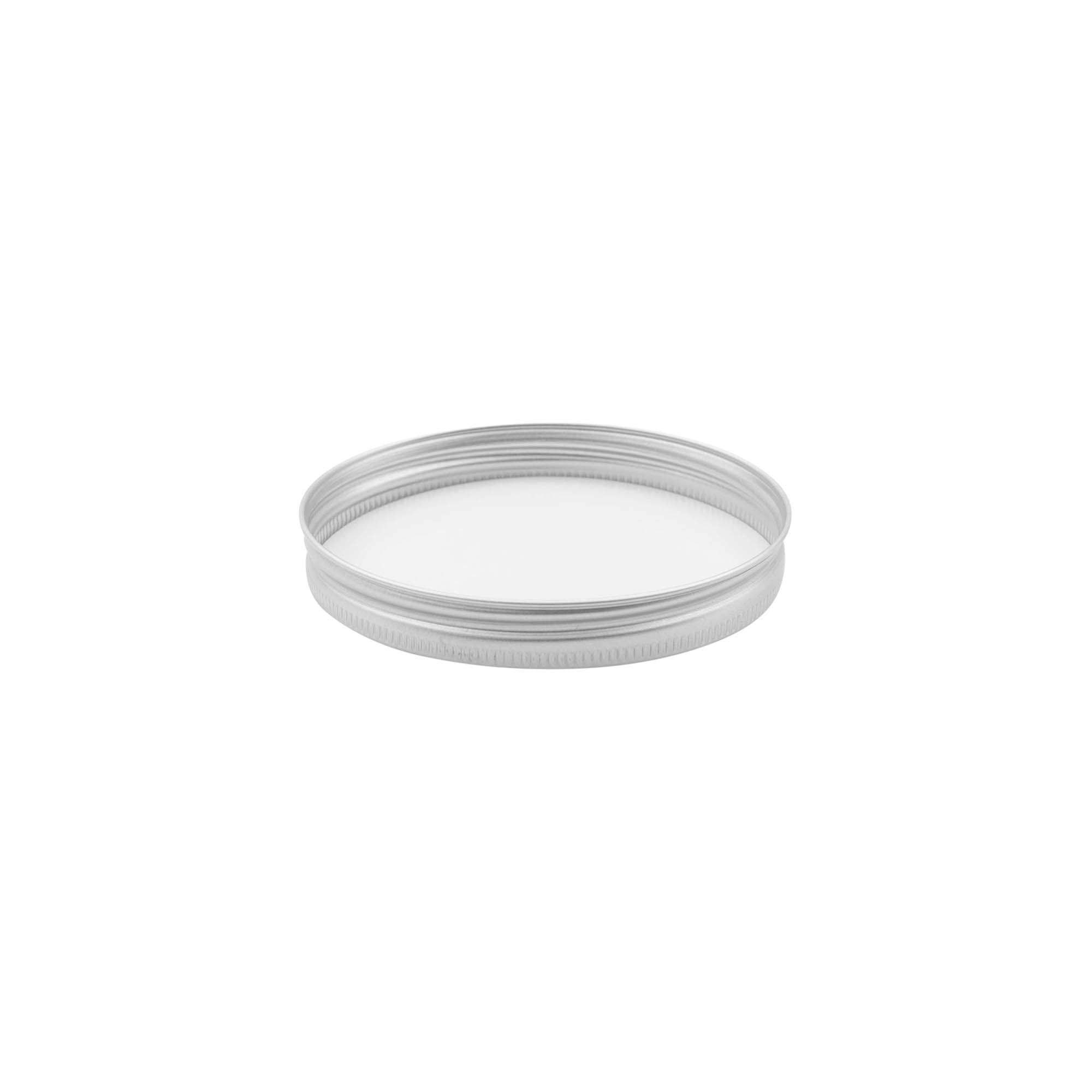 Capac cu filet, metalic, argintiu, pentru gura: 70/400 Capac cu filet, metalic, argintiu, pentru gura: 70/400