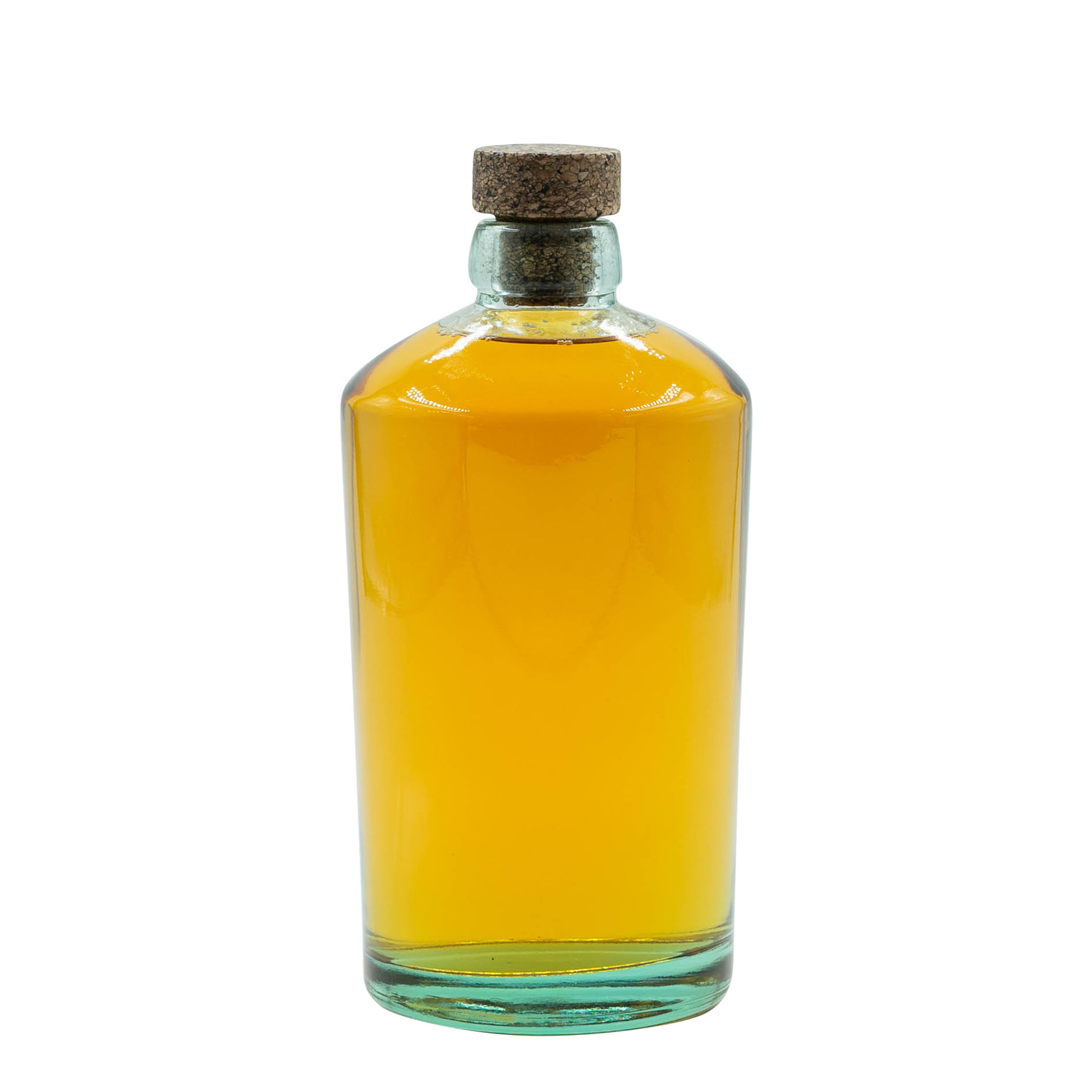 Sticlă de sticlă de 700 ml „Barrel”, gura: dop de plută Sticlă de sticlă de 700 ml „Barrel”, gura: dop de plută