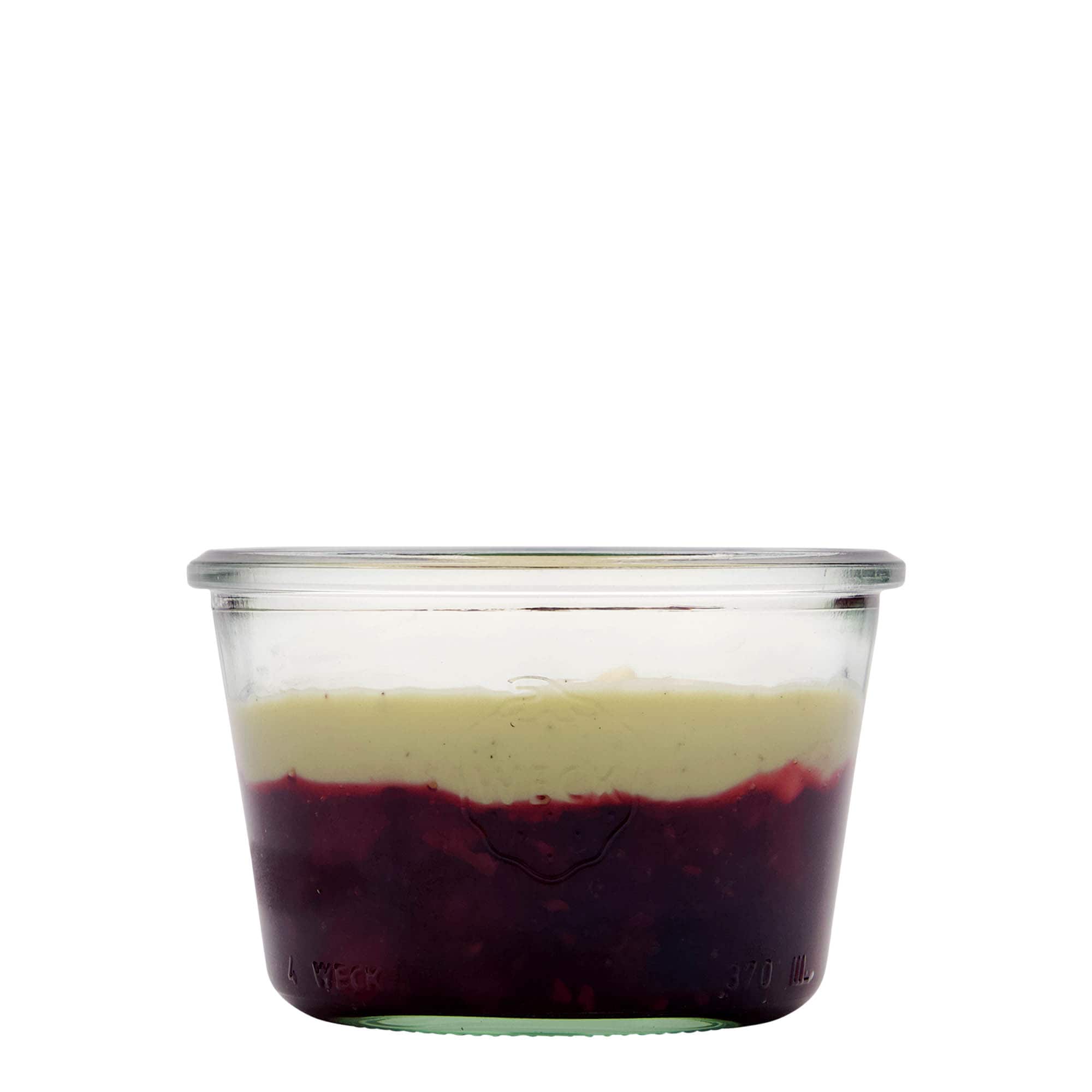 370 ml borcan WECK cu gura largă, margine rotundă