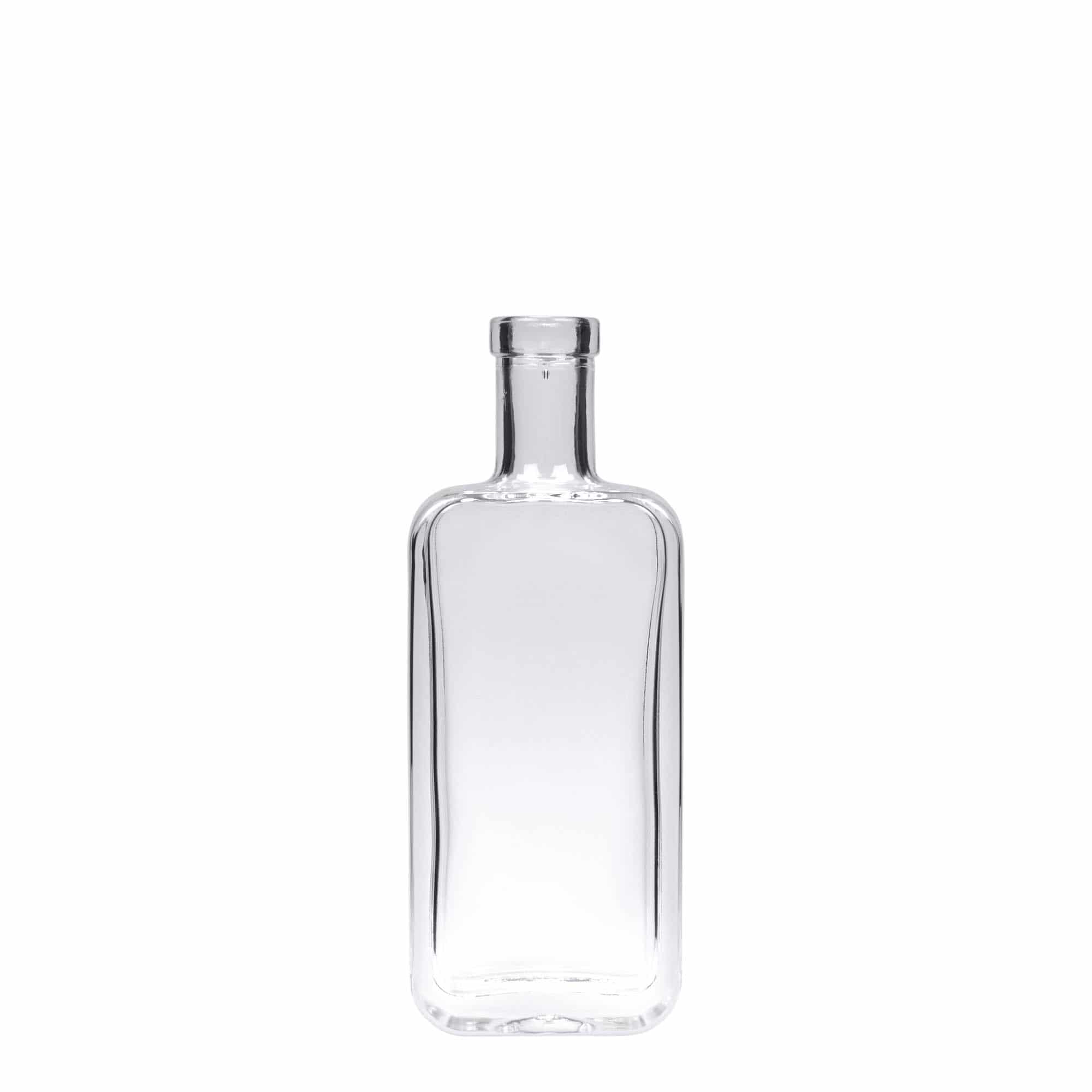 Sticlă de sticlă de 100 ml 'Nice', dreptunghiulară, gura: dop