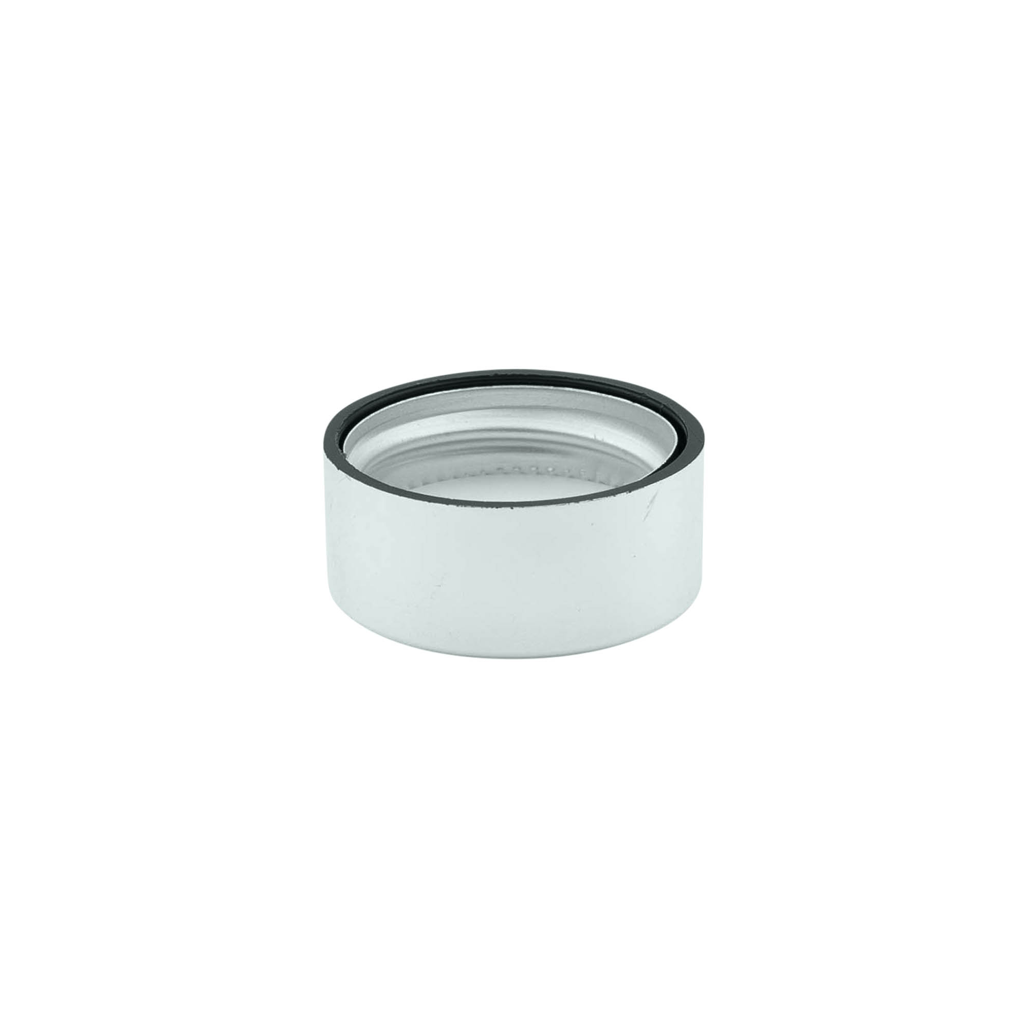 Capac cu filet, plastic ABS, argintiu, pentru gura: GPI 28/400 Capac cu filet, plastic ABS, argintiu, pentru gura: GPI 28/400