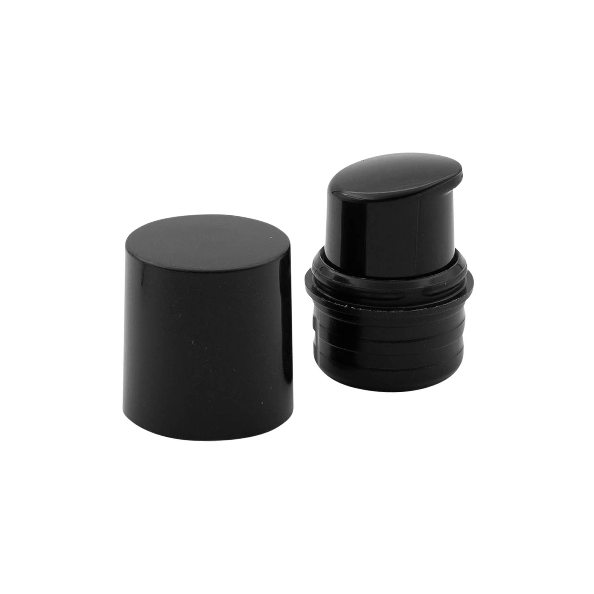 Pompa dozator airless „Nano”, plastic PP, negru Pompa dozator airless „Nano”, plastic PP, negru