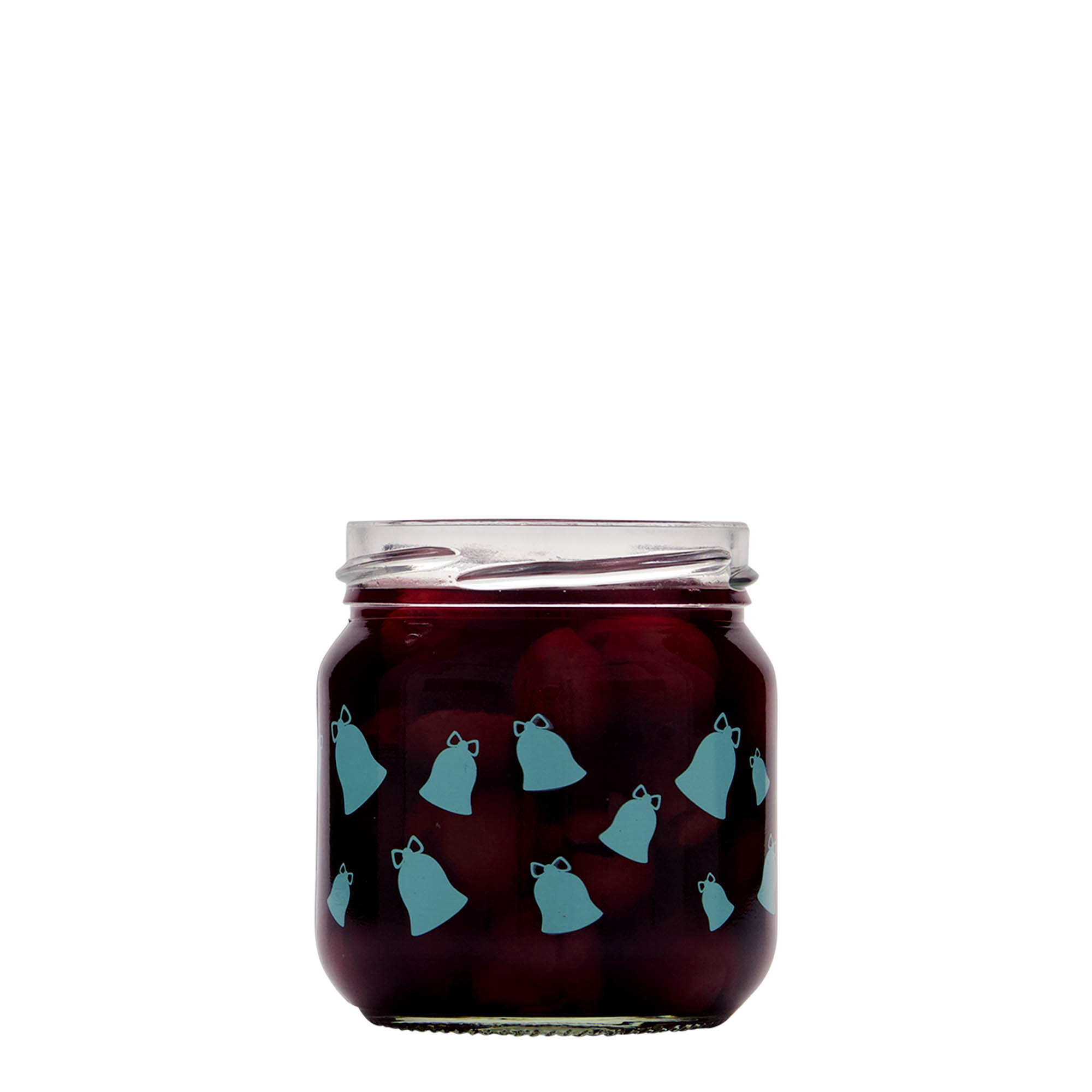 212 ml pahar rotund, motiv: clopoțel, gura: înfiletată (TO 66)