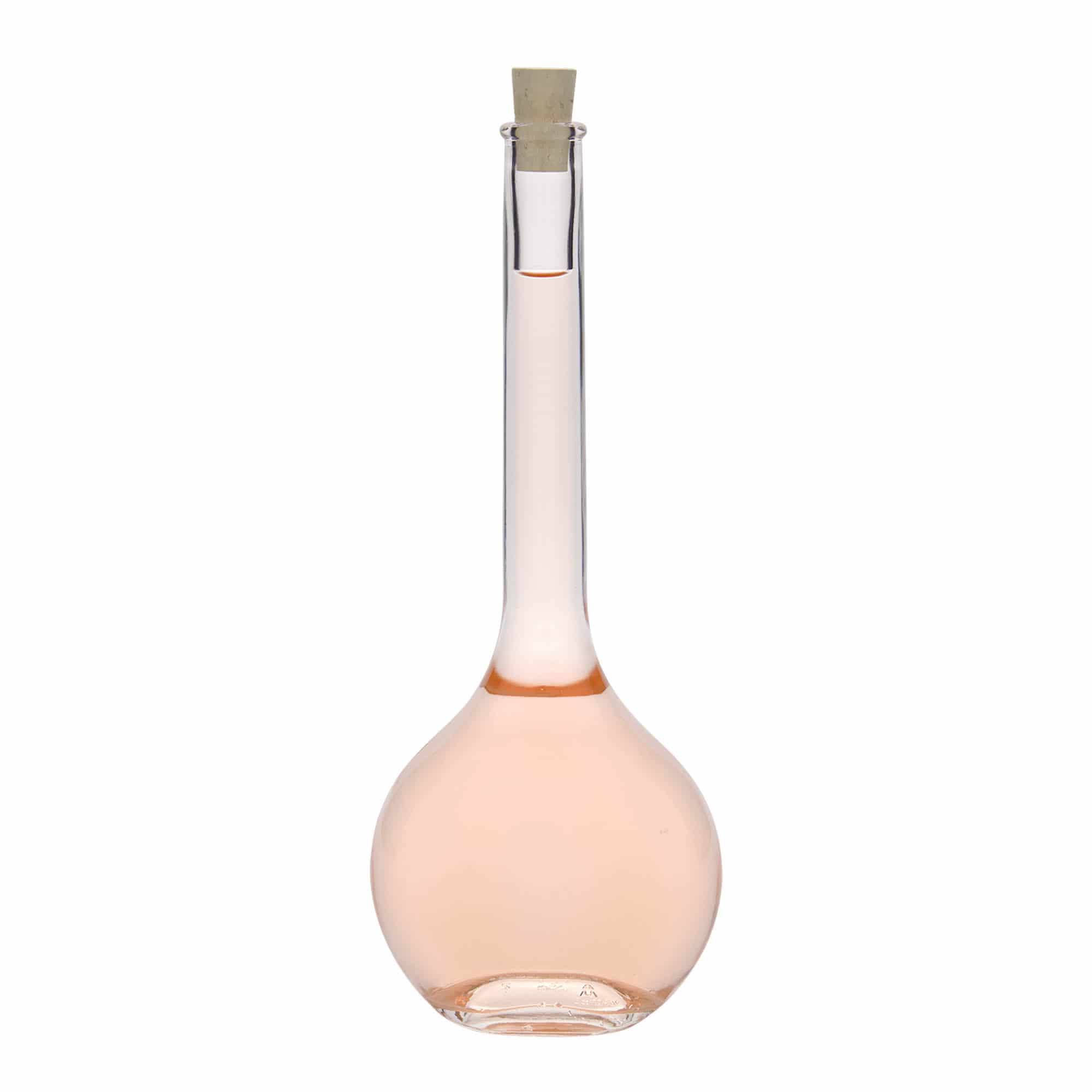 Sticlă de sticlă de 500 ml „Contessa”, ovală, gura: dop de plută