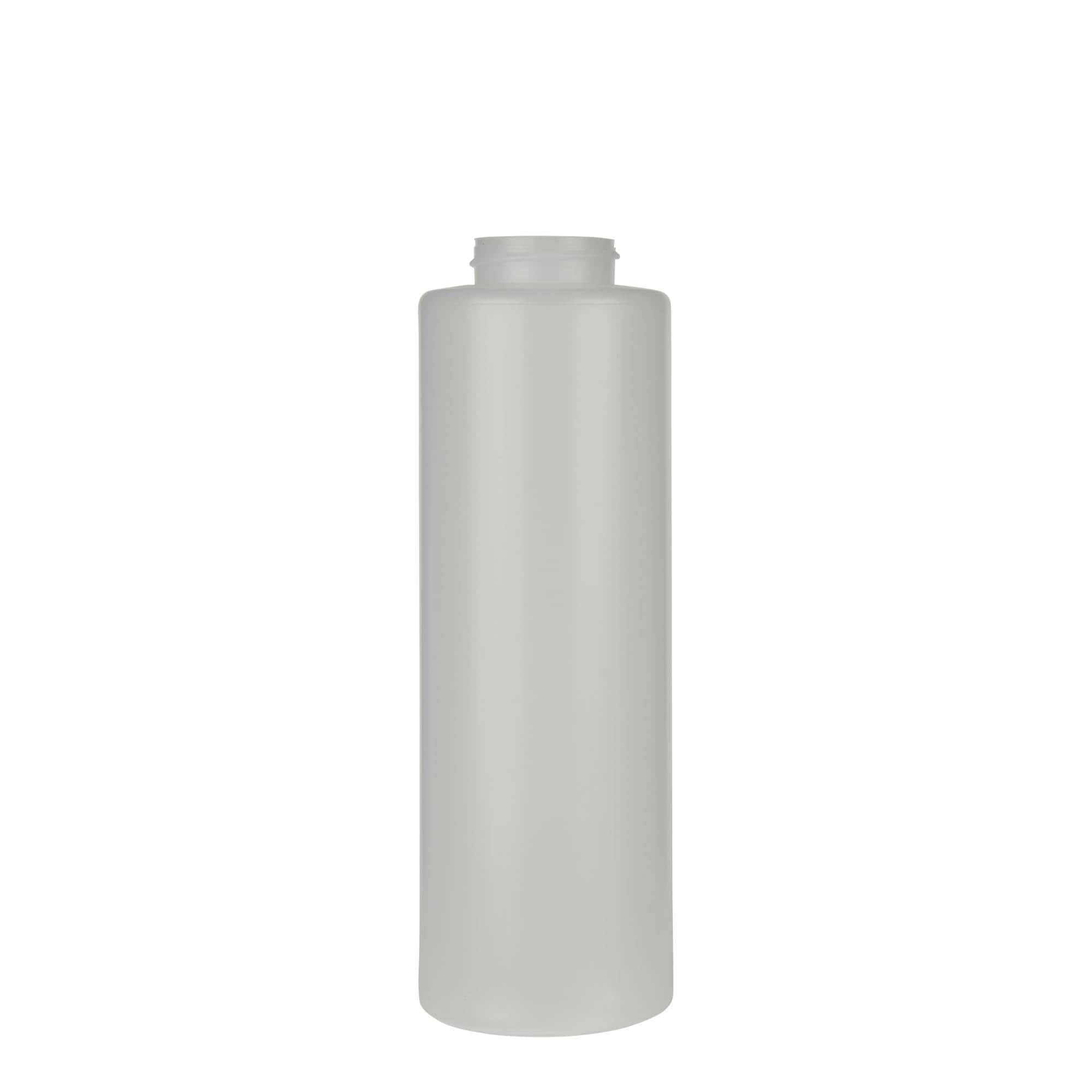 Sticlă pentru sos de 500 ml, plastic LDPE, natural, gură: 38/400