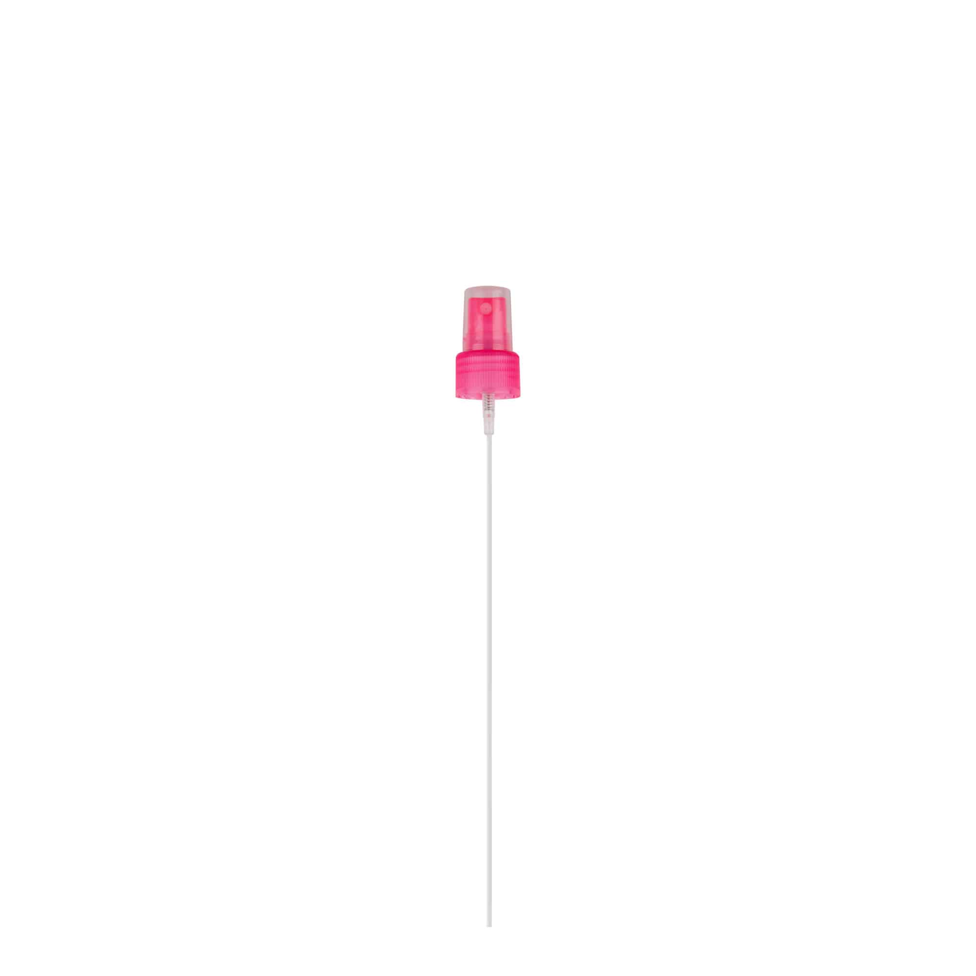 Capac cu filet pulverizator, plastic PP, roz, pentru deschidere: 24/410