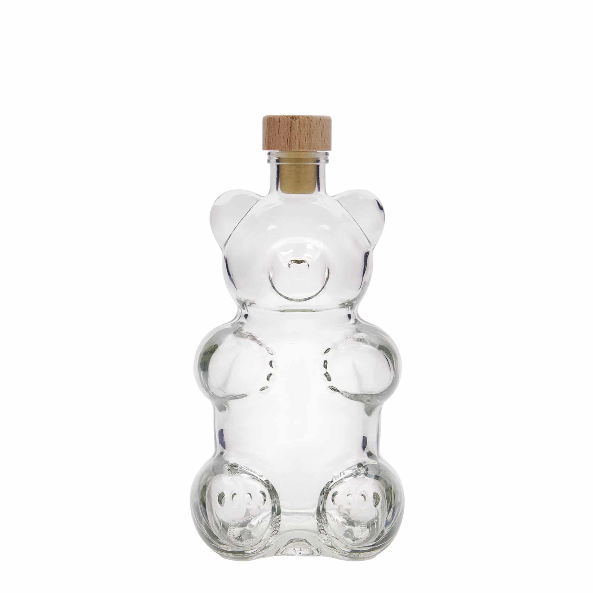 Sticlă de sticlă de 350 ml „Urs”, gură: dop de plută
