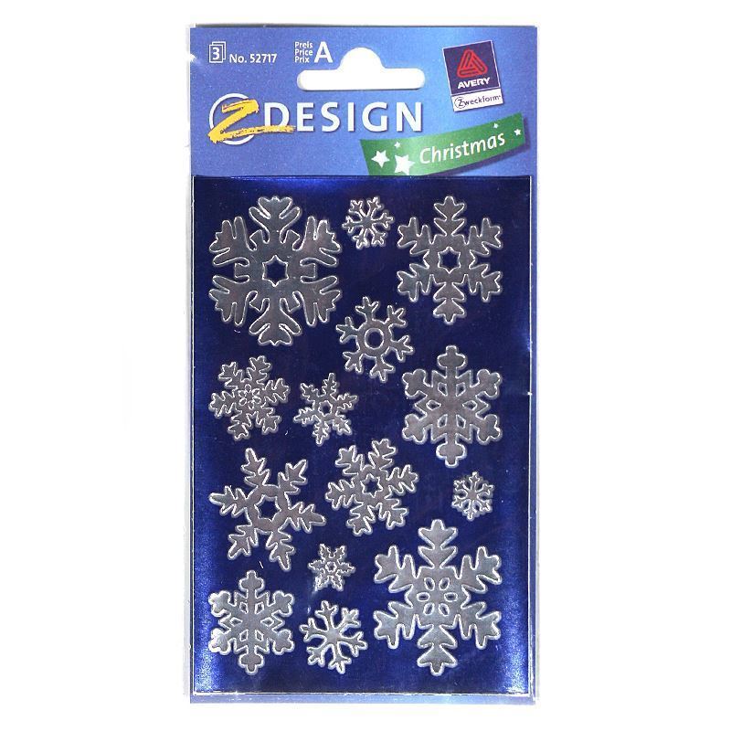 Zweckform autocolante „Fulgi de zăpadă”, hârtie, argintiu Zweckform autocolante „Fulgi de zăpadă”, hârtie, argintiu