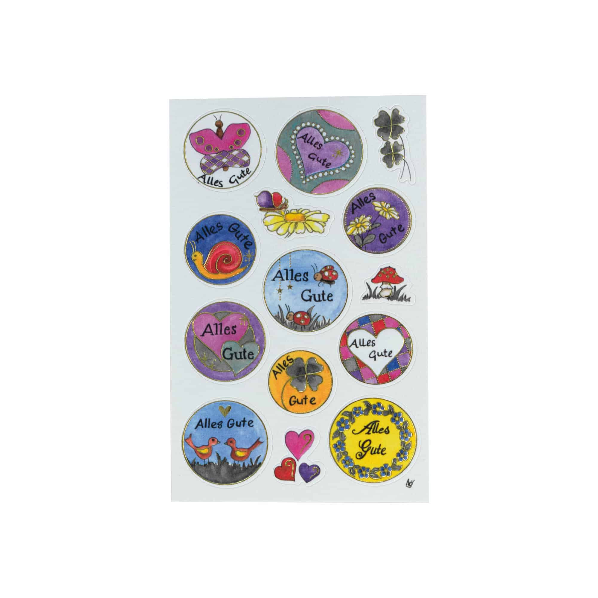 Zweckform autocolante „Toate cele bune”, multicolor