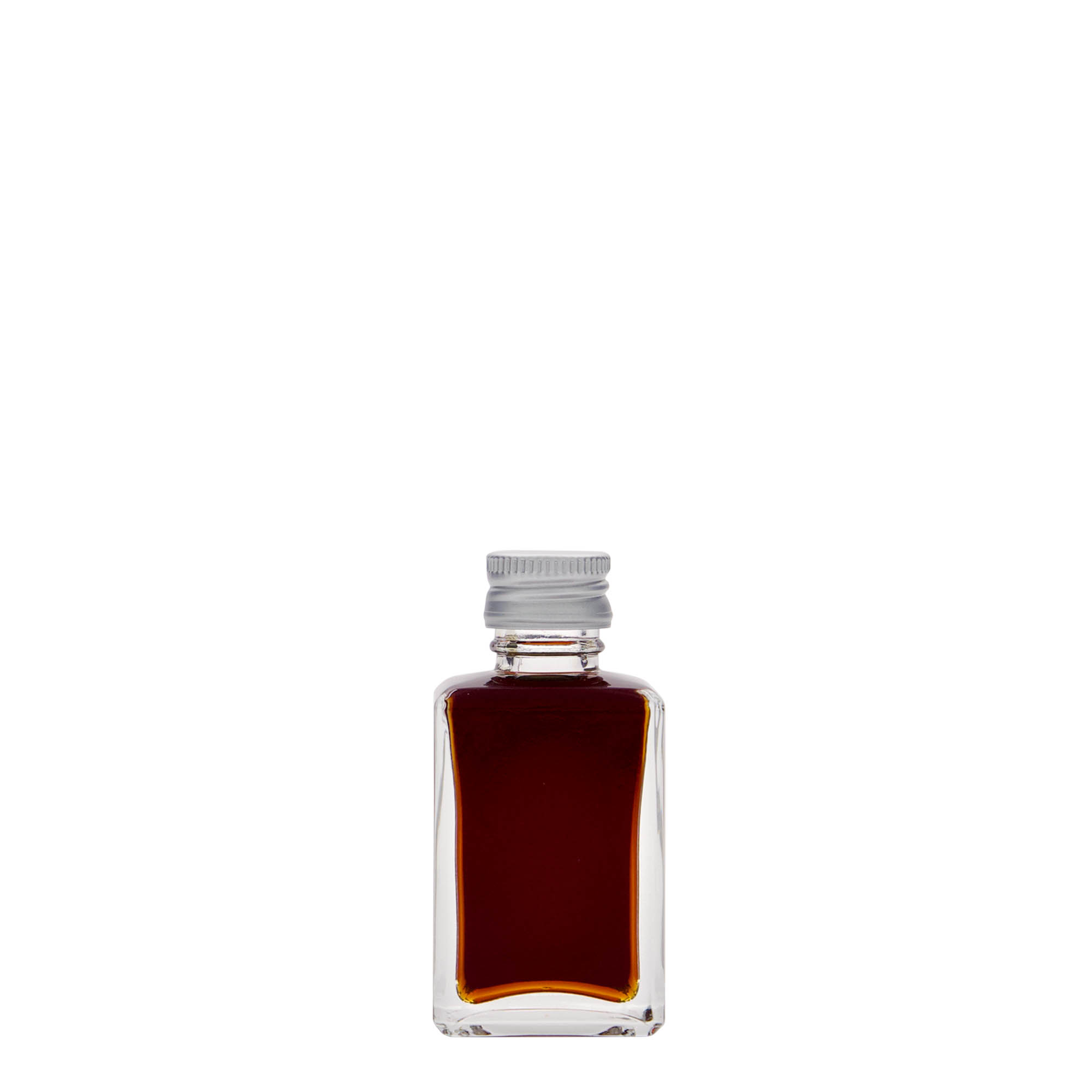 Sticlă de sticlă de 30 ml „Tamme”, pătrată, gura: PP 18 Sticlă de sticlă de 30 ml „Tamme”, pătrată, gura: PP 18